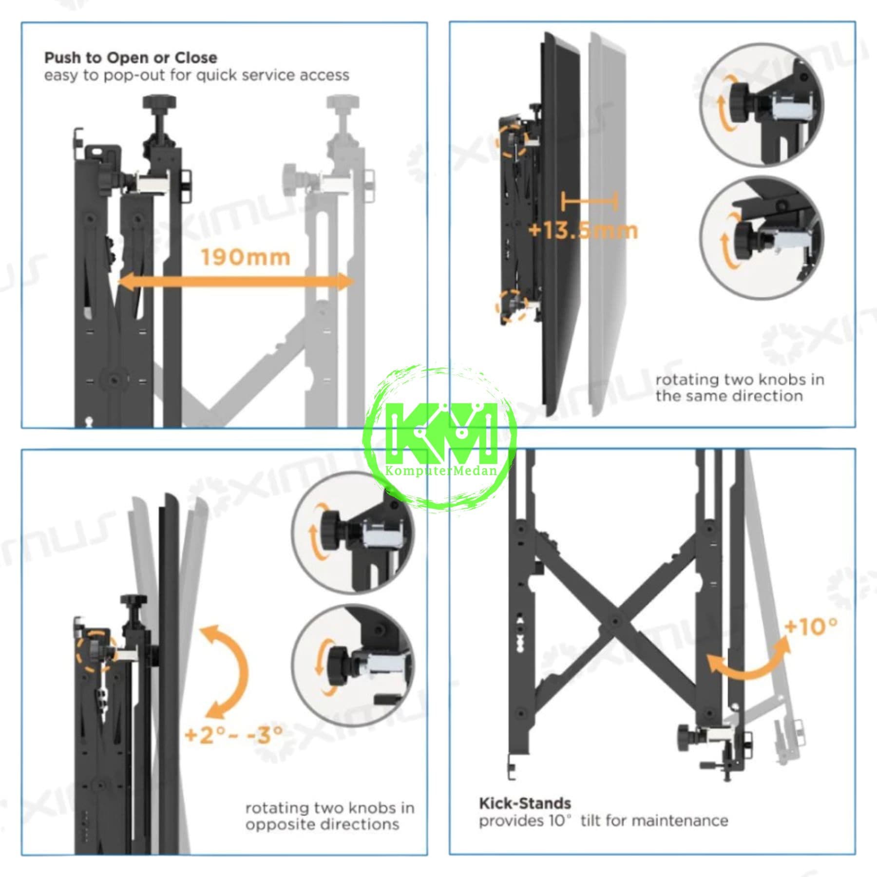 OXIMUS TW100 WALL BRACKET - Image 2