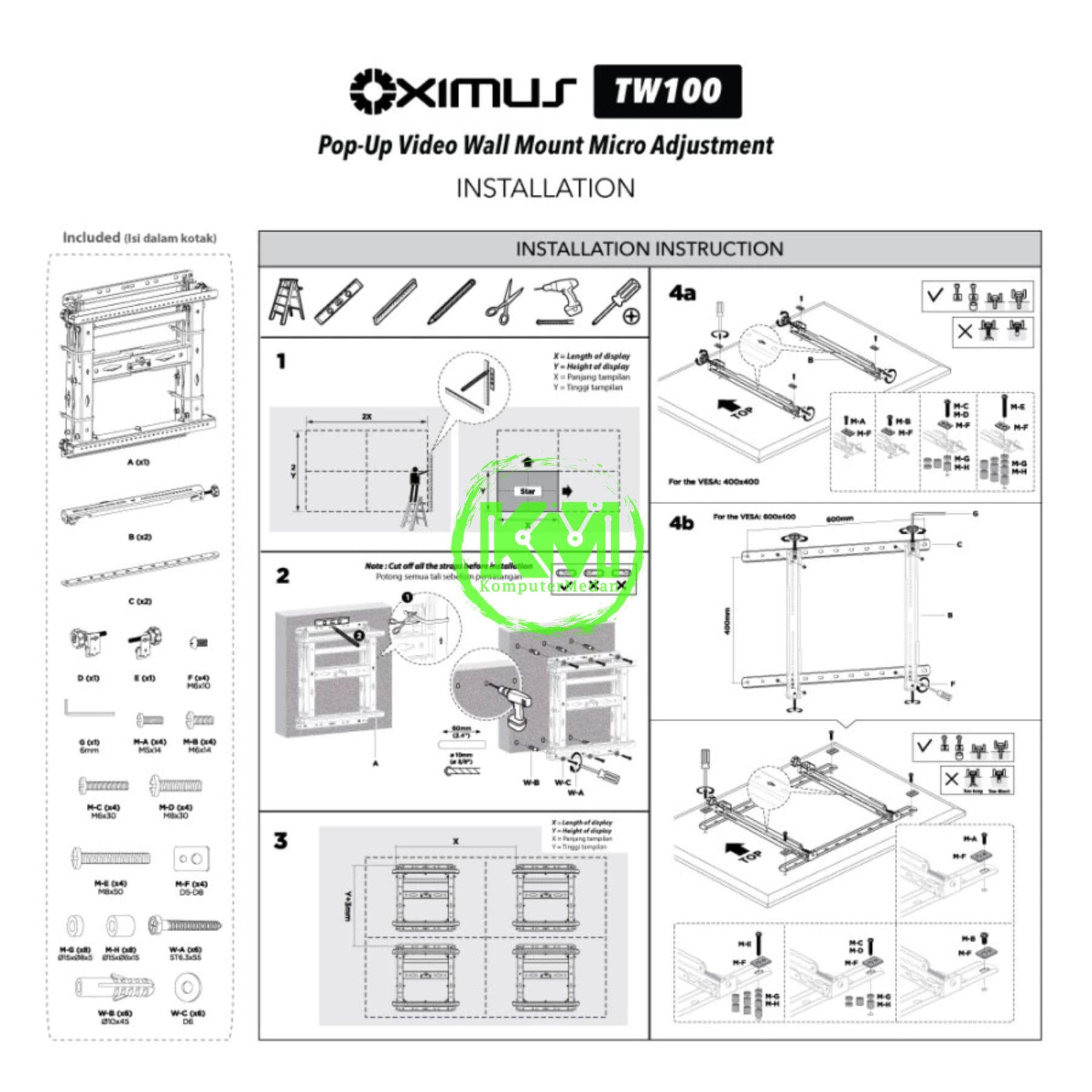 OXIMUS TW100 WALL BRACKET - Image 4