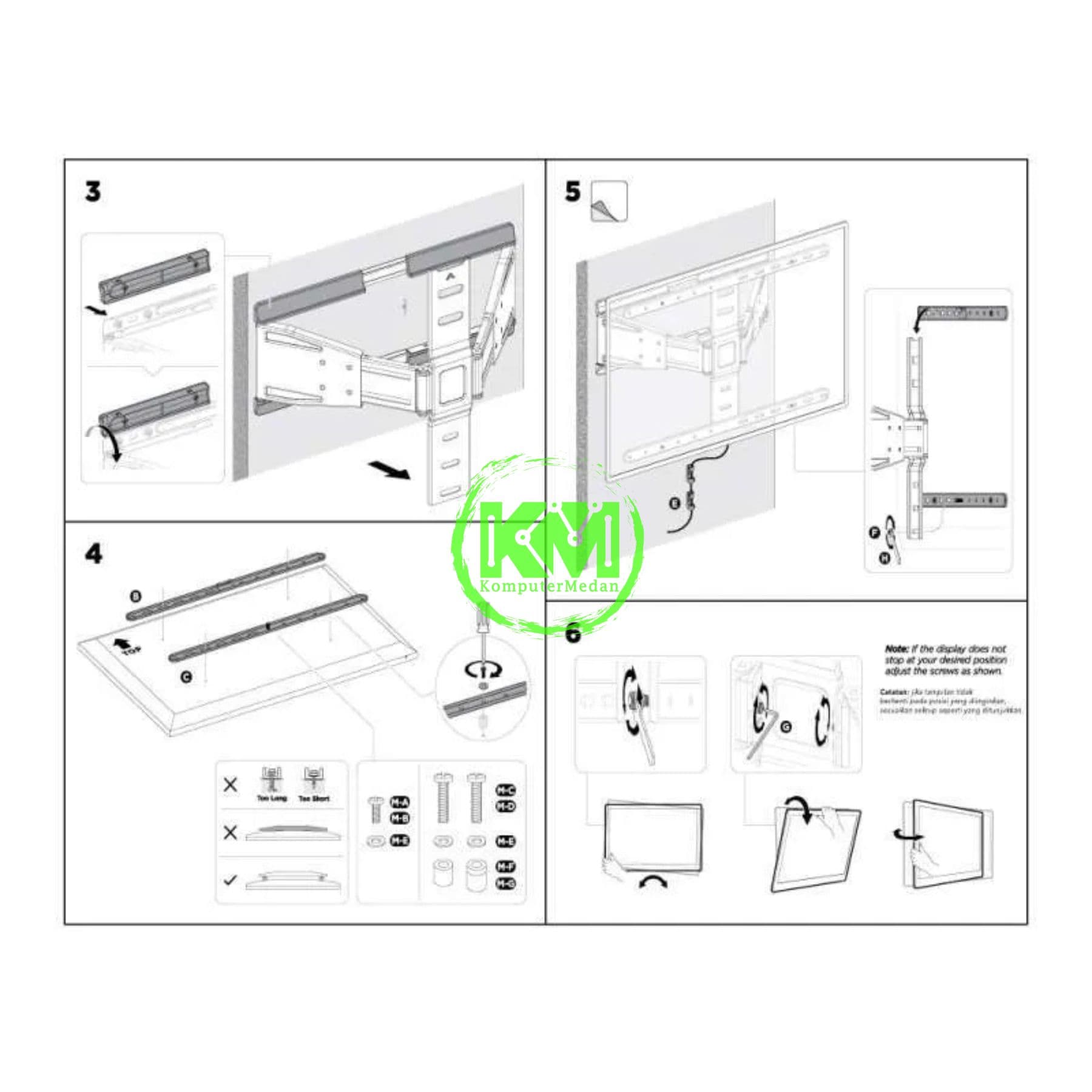 OXIMUS TL730 WALL BRACKET BLACK - Image 4