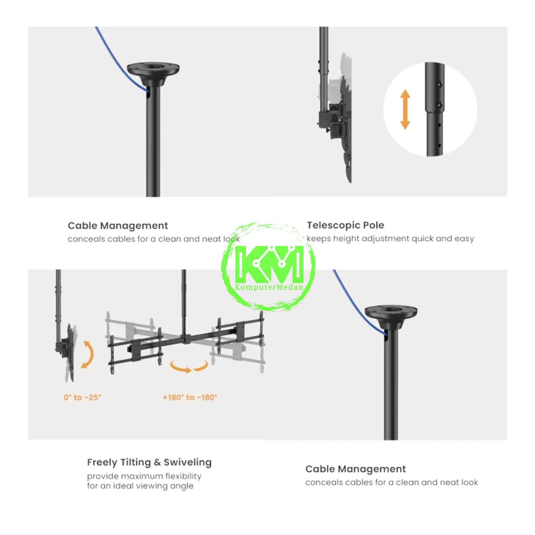 OXIMUS CB15S CEILING BRACKET - Image 2