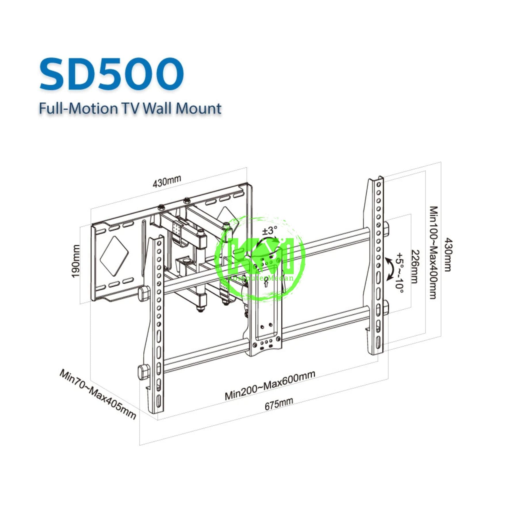 OXIMUS SD500 WALL BRACKET - Image 3