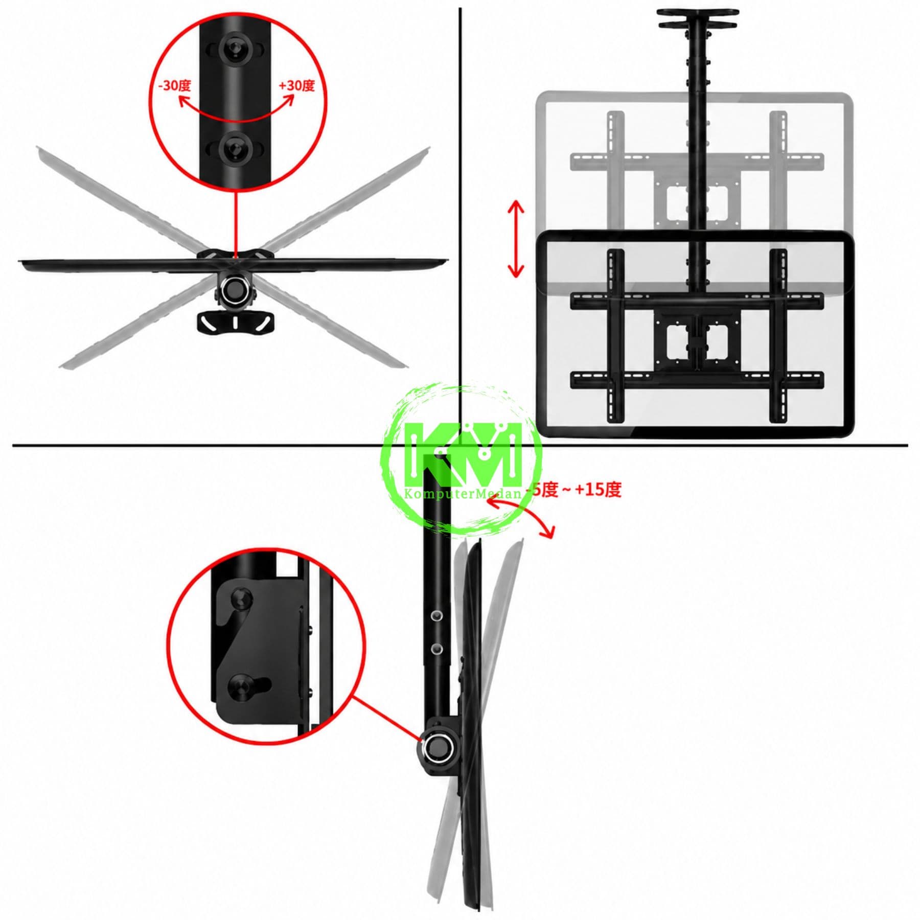OXIMUS CBD560 CEILING BRACKET - Image 3