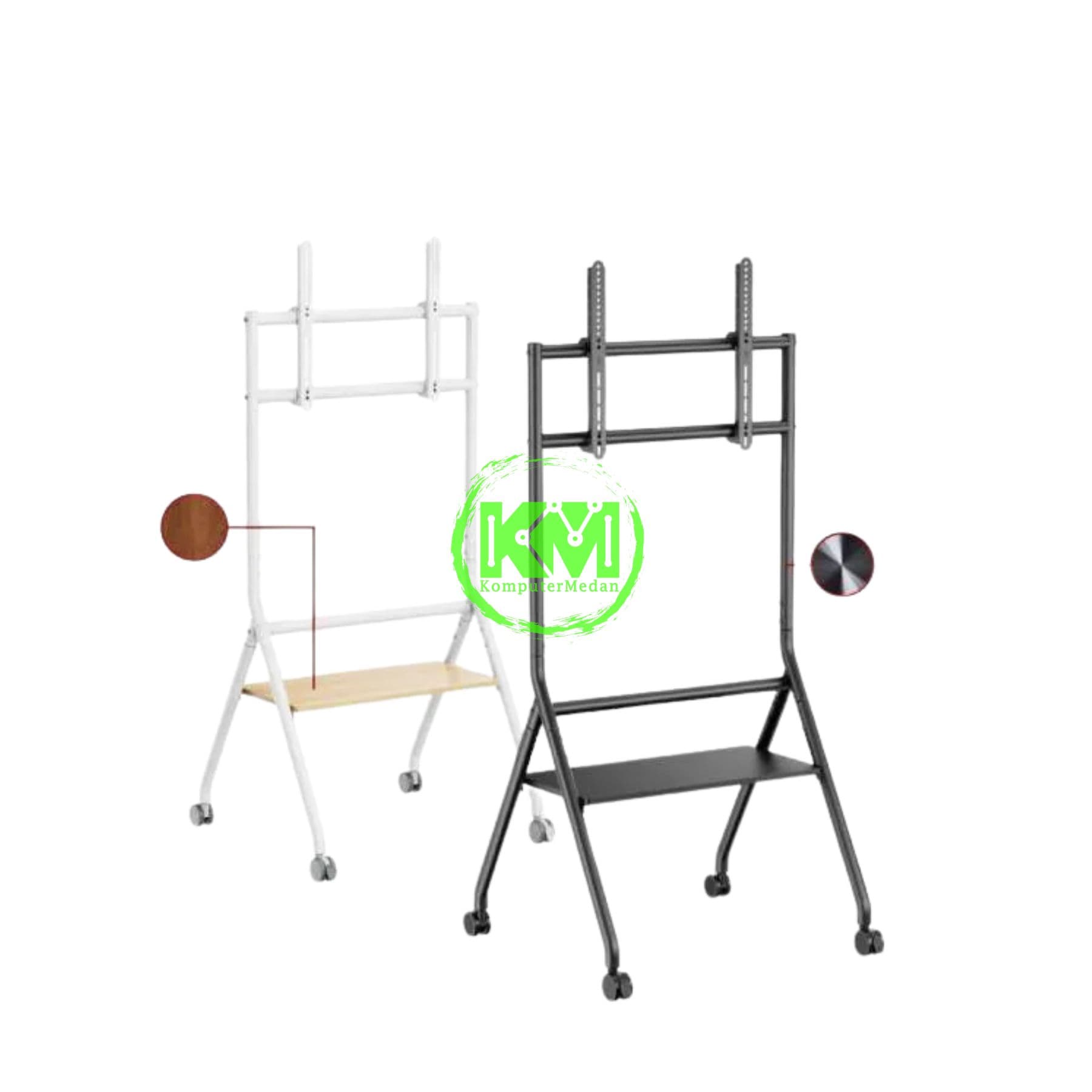 OXIMUS TC5800 STANDING TV CART BLACK - Image 4