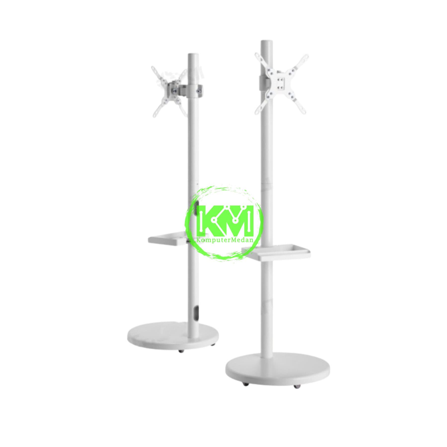 OXIMUS TC380 STANDING TV CART WHITE