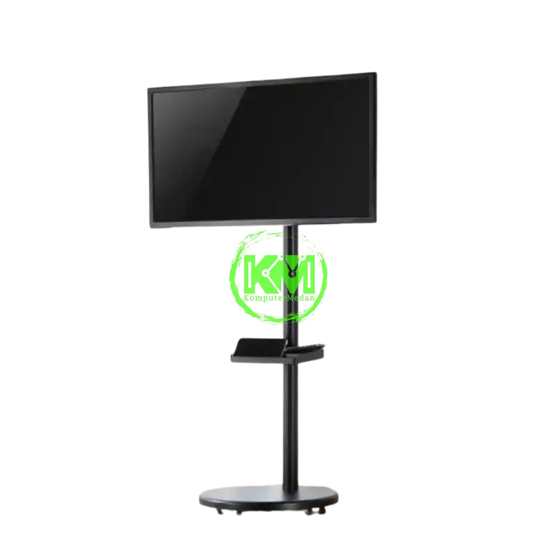OXIMUS TC380 STANDING TV CART BLACK - Image 2