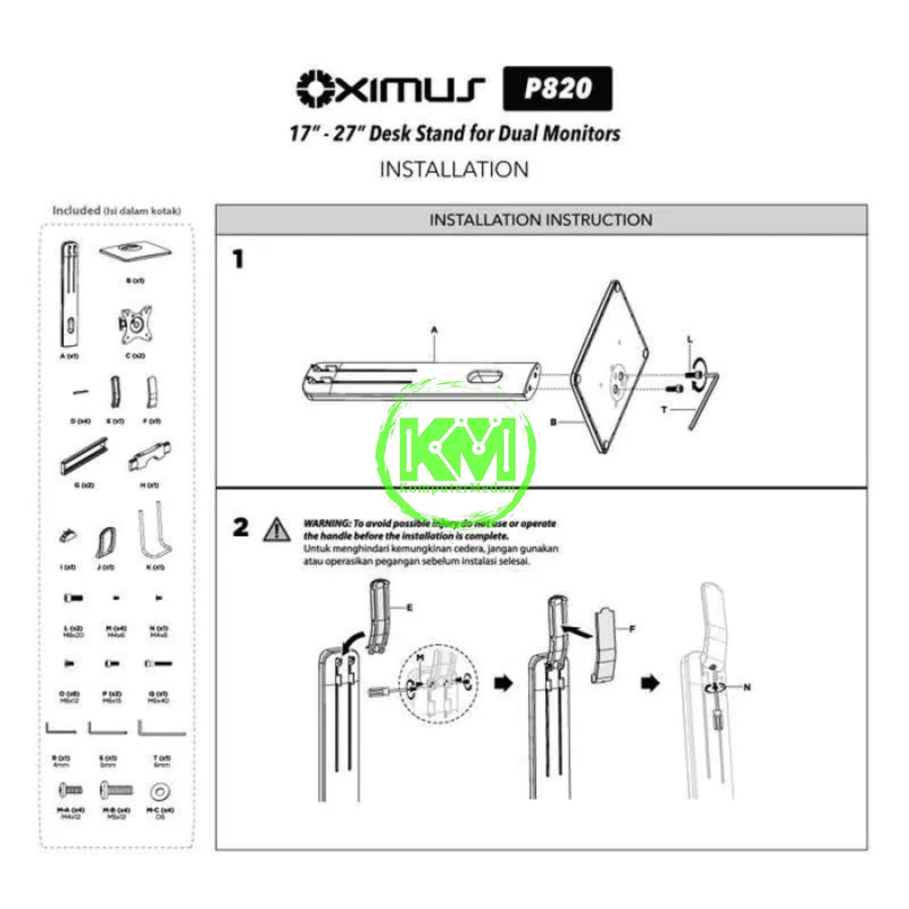 OXIMUS P820 DESK BRACKET - Image 4