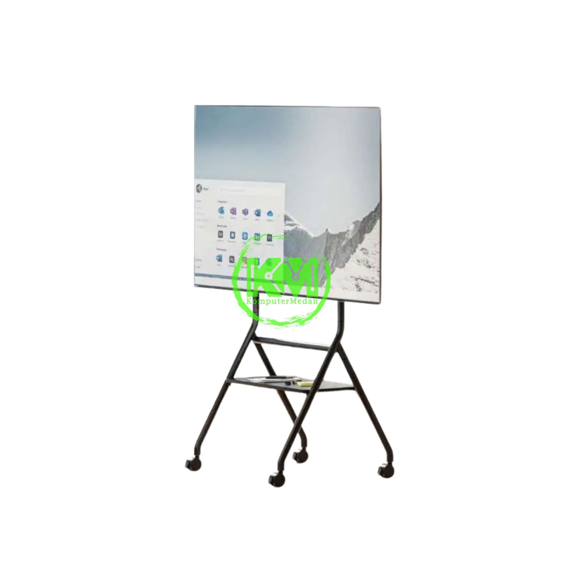 OXIMUS TC5800 STANDING TV CART BLACK - Image 2