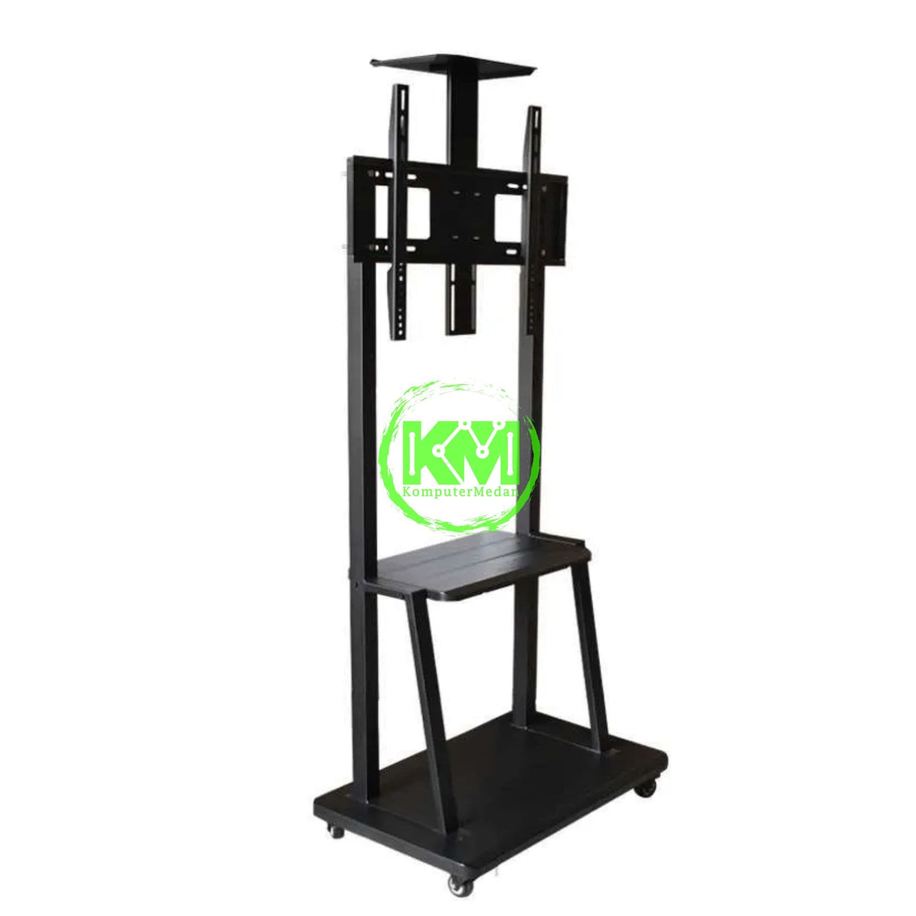 OXIMUS TC1700 STANDING TV CART BLACK - Image 2