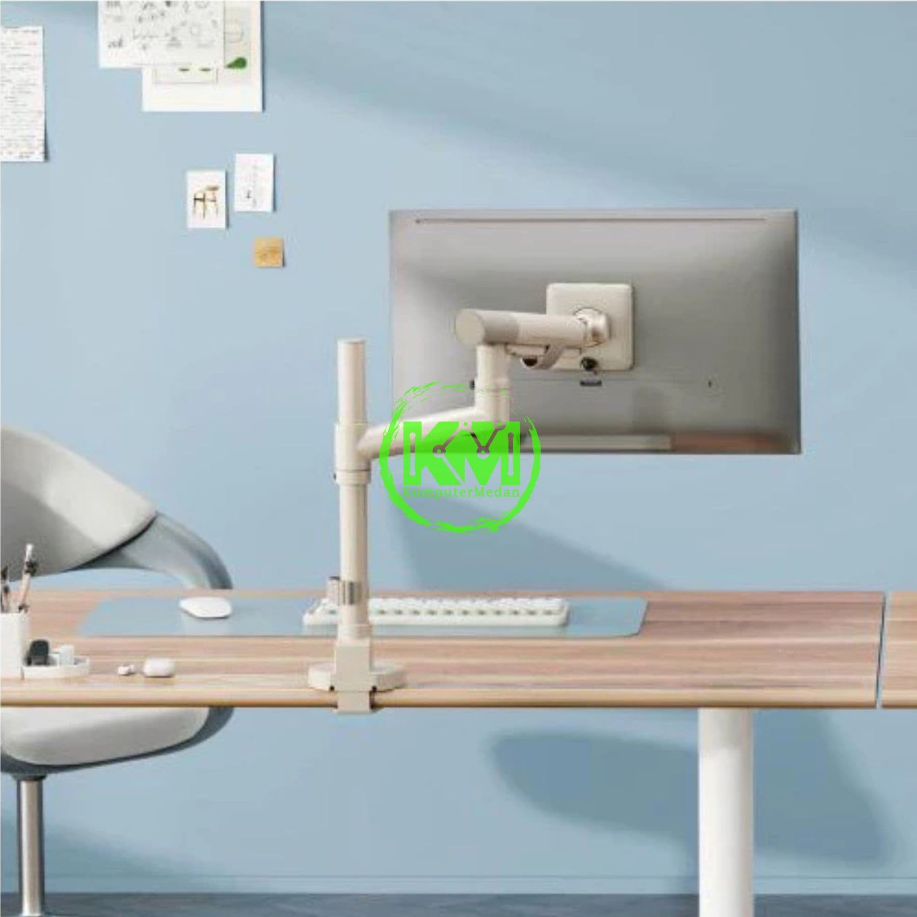 OXIMUS PL102 DESK BRACKET SPACE GREY - Image 2