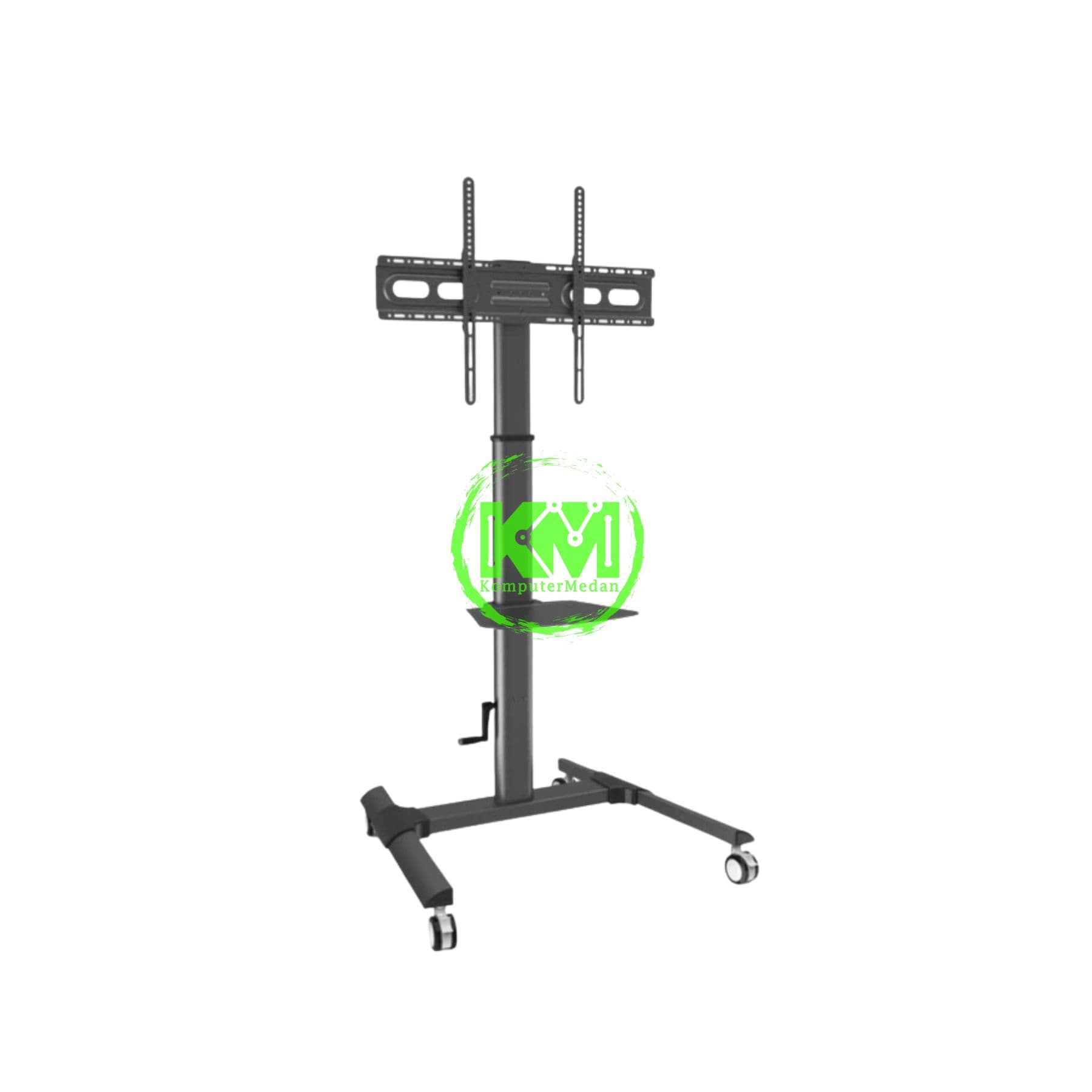 OXIMUS TC3000CR STANDING TV CART BLACK - Image 1