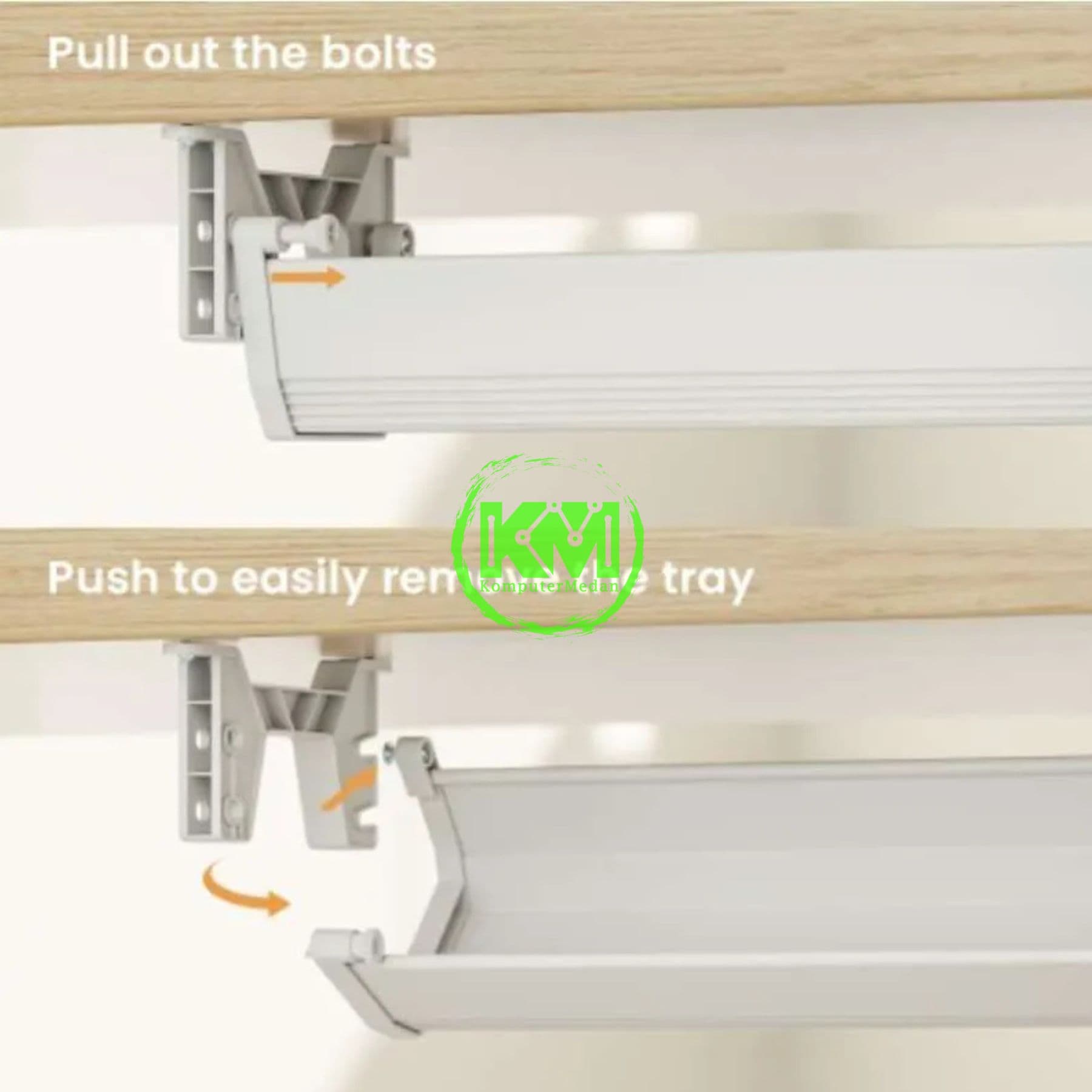 OXIMUS C91D CABLE MANAGEMENT TRAY - WHITE - Image 4