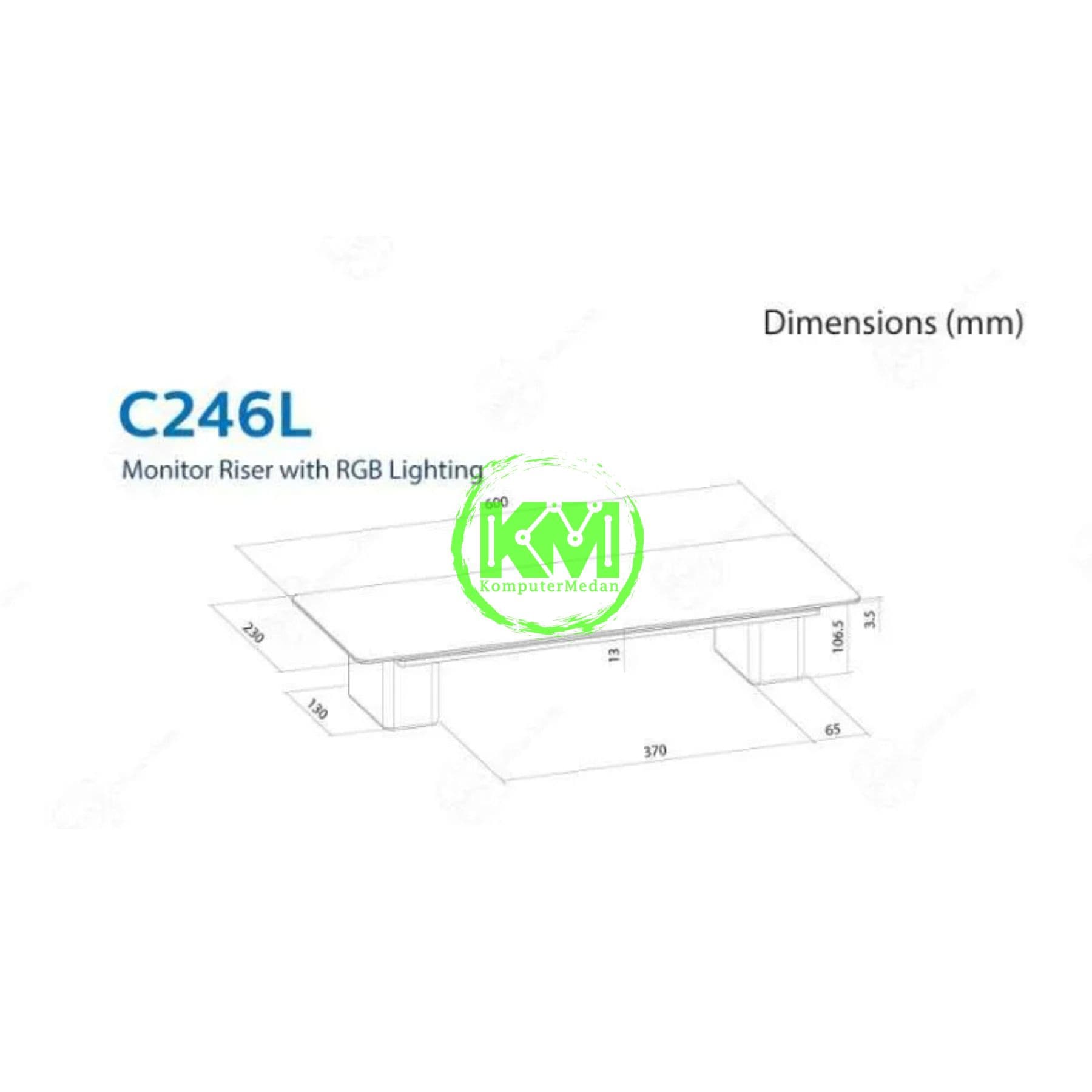 OXIMUS C246L MONITOR RISER - Image 5