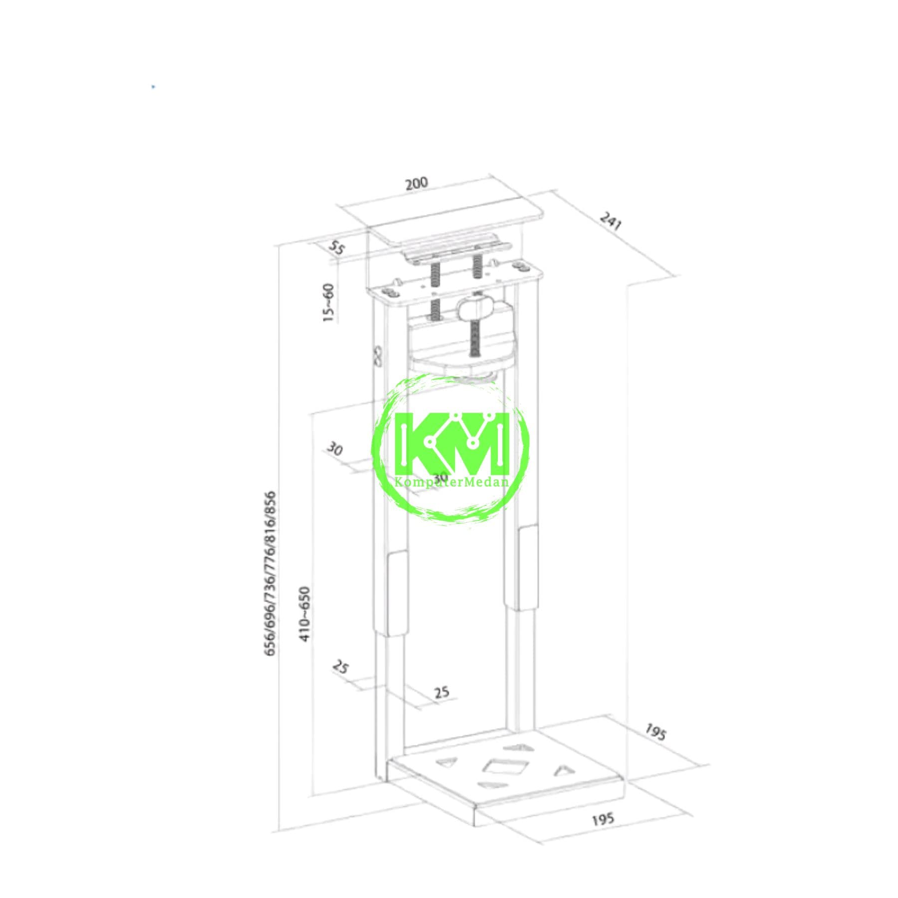OXIMUS C29 PC HOLDER - BLACK - Image 5