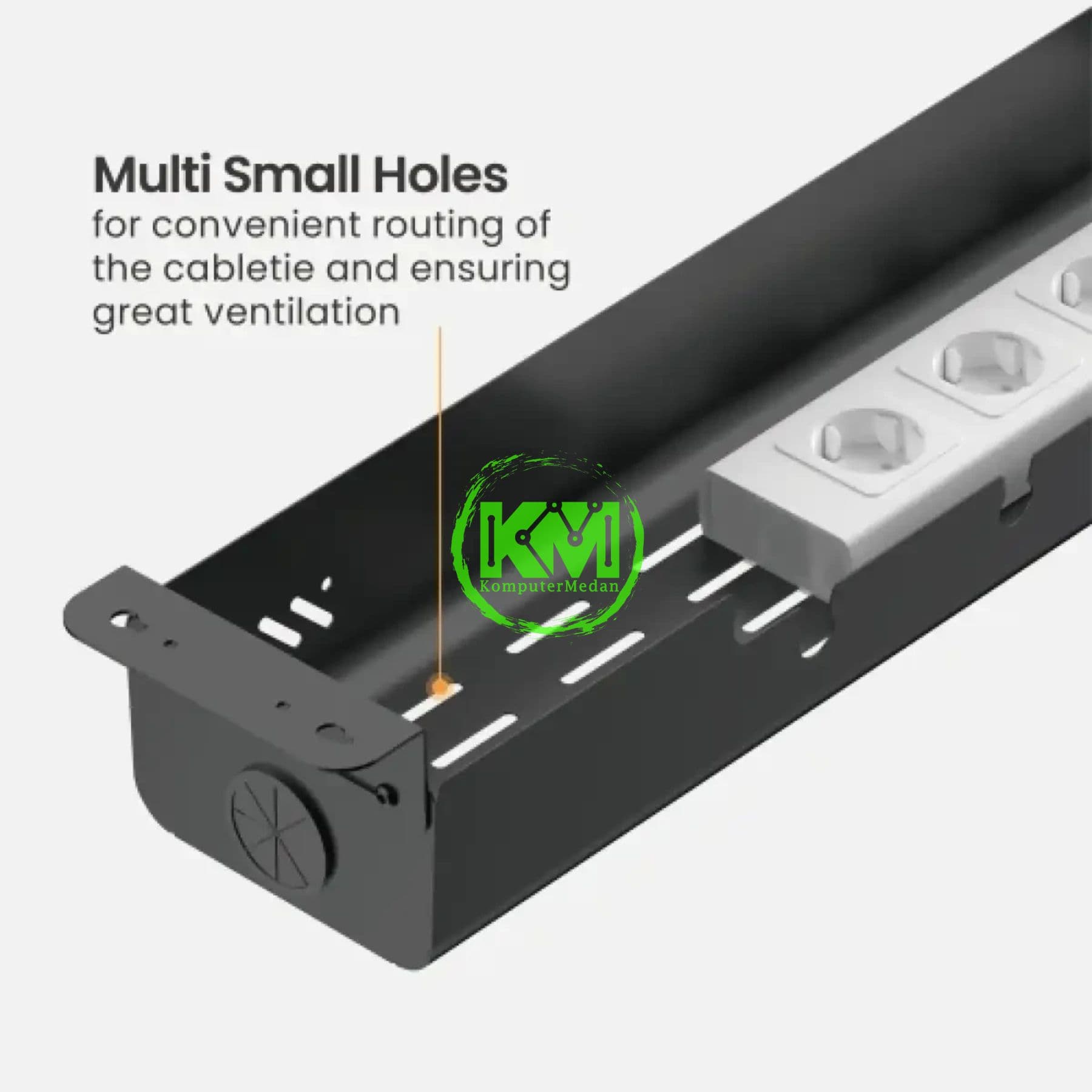 OXIMUS C920 CABLE MANAGEMENT TRAY - BLACK - Image 3