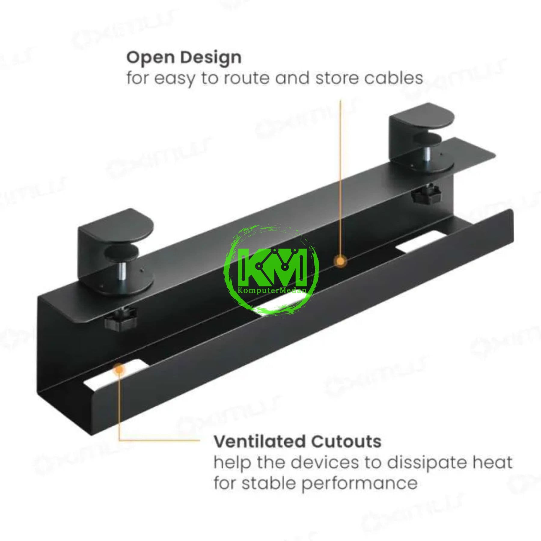 OXIMUS C85 CABLE MANAGEMENT TRAY - BLACK - Image 2