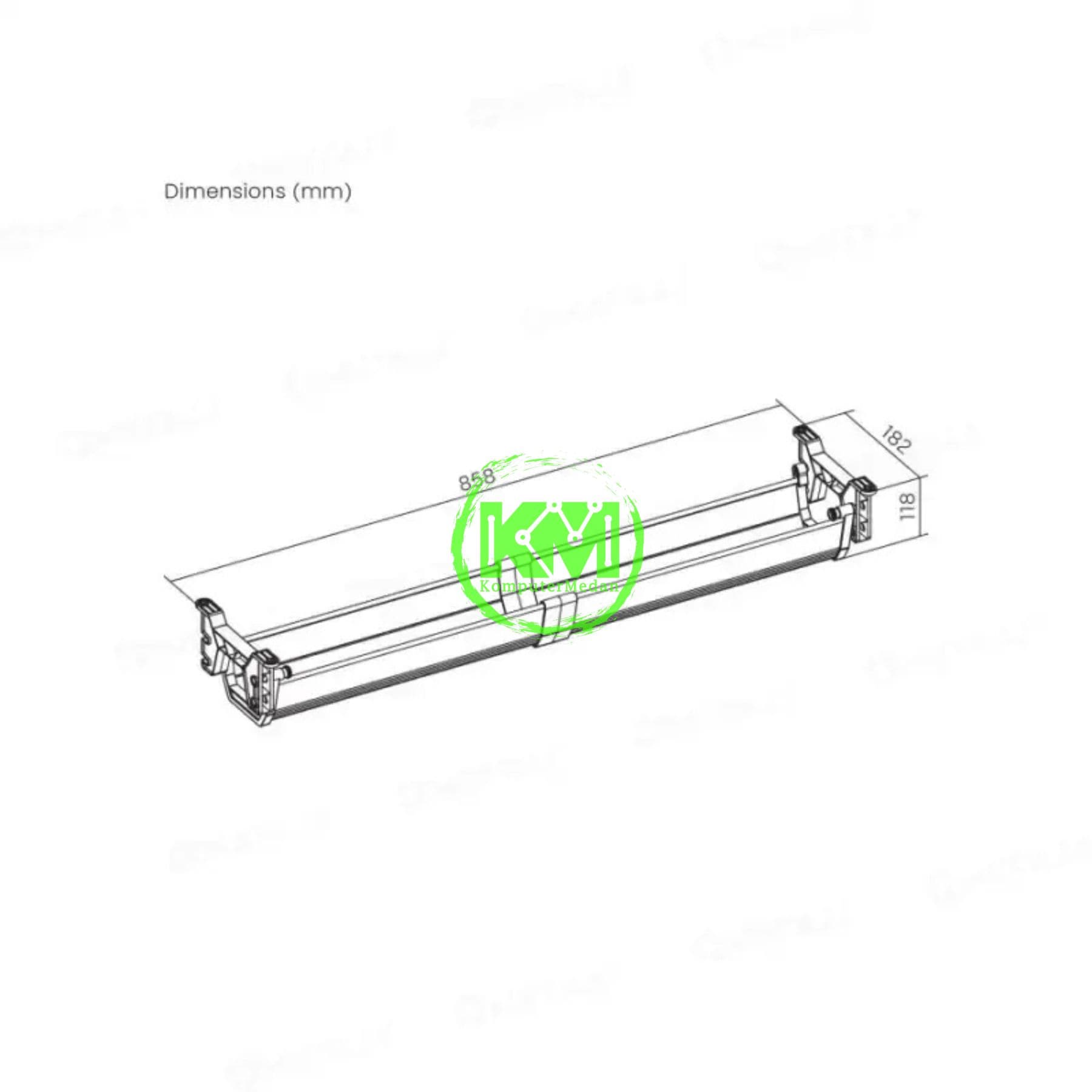 OXIMUS C91D CABLE MANAGEMENT TRAY - WHITE - Image 5