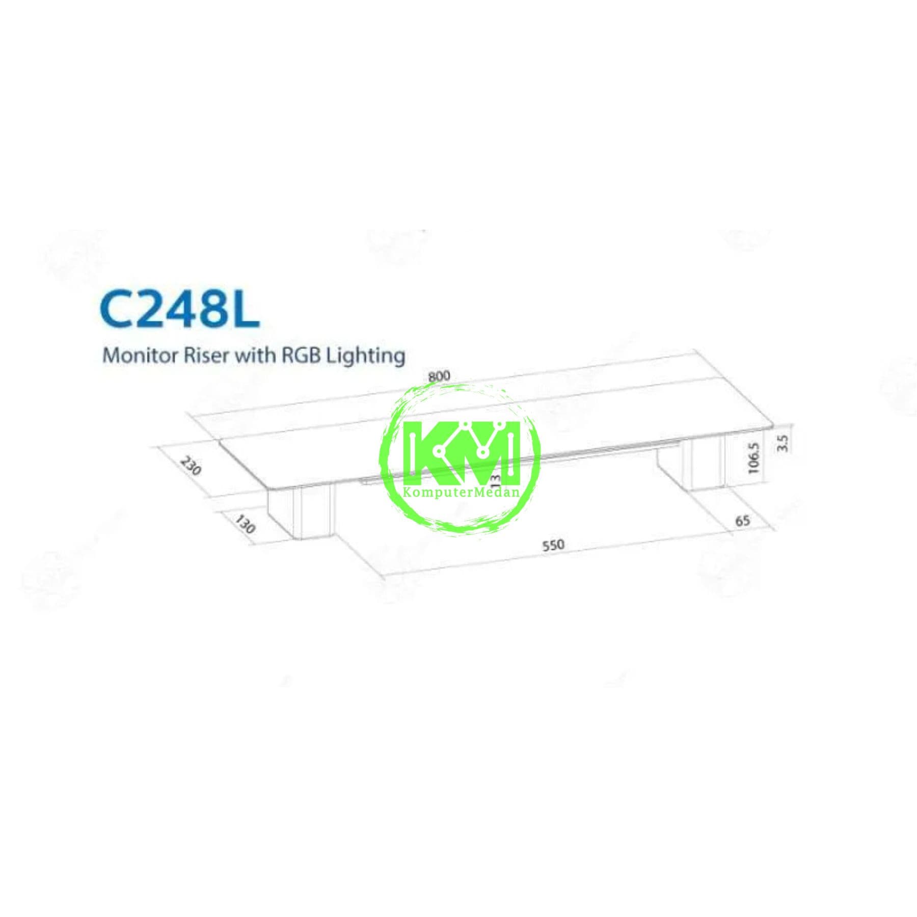 OXIMUS C248L MONITOR RISER - Image 5