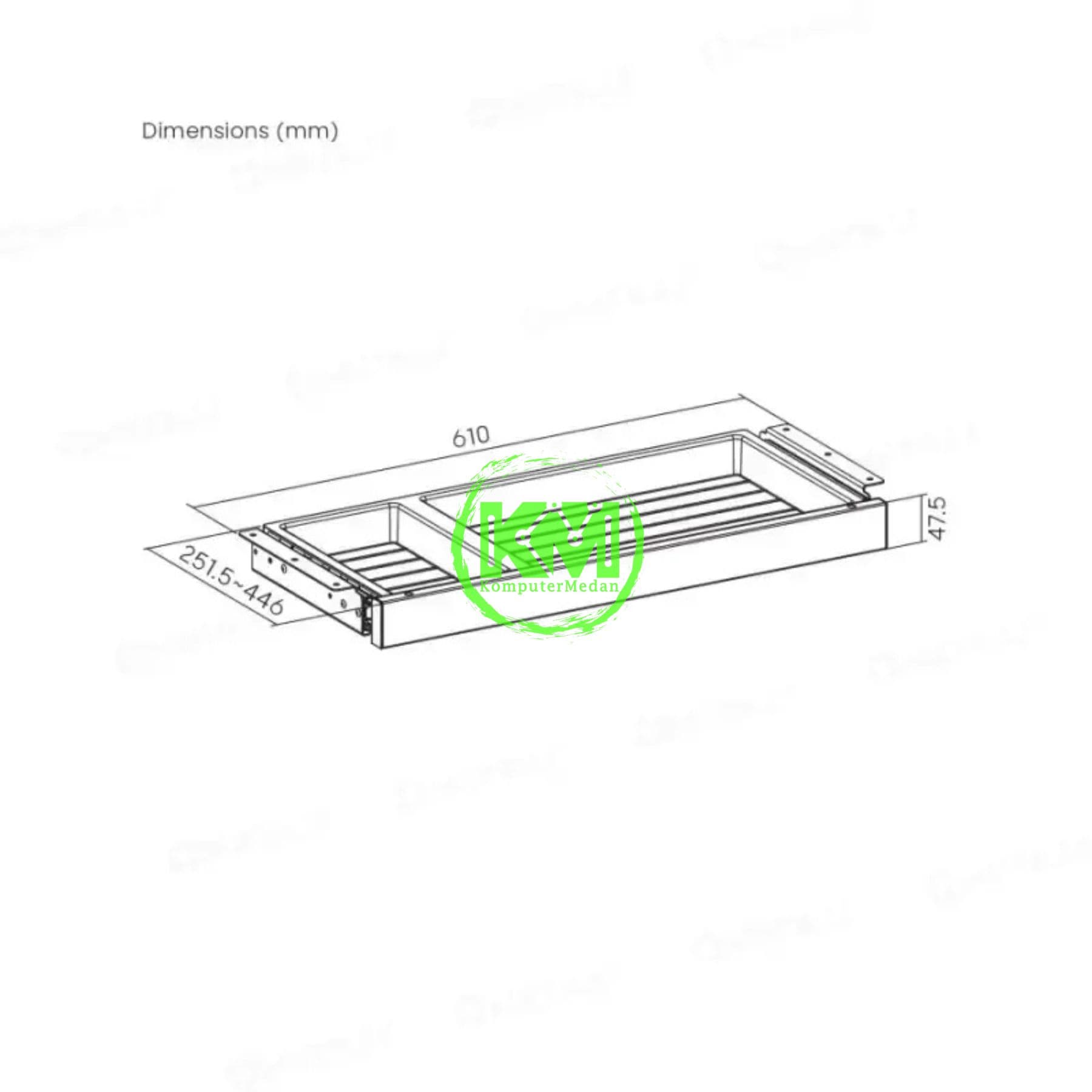 OXIMUS C251 DESK BRACKET - WHITE - Image 5