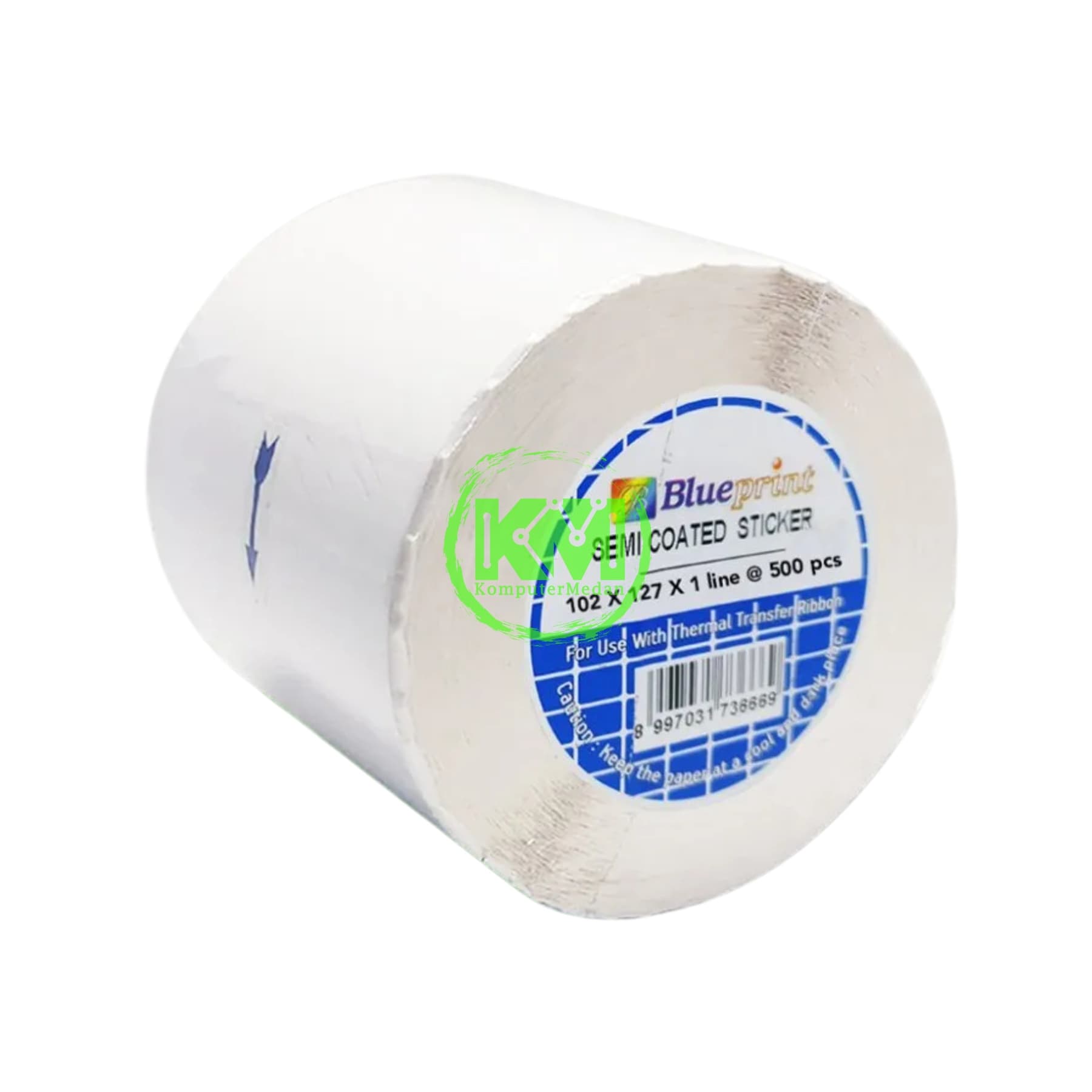 BLUEPRINT LITE DIRECT THERMAL STICKER 102x127x1 LINE (500PCS) - RESI PENGIRIMAN - Image 2