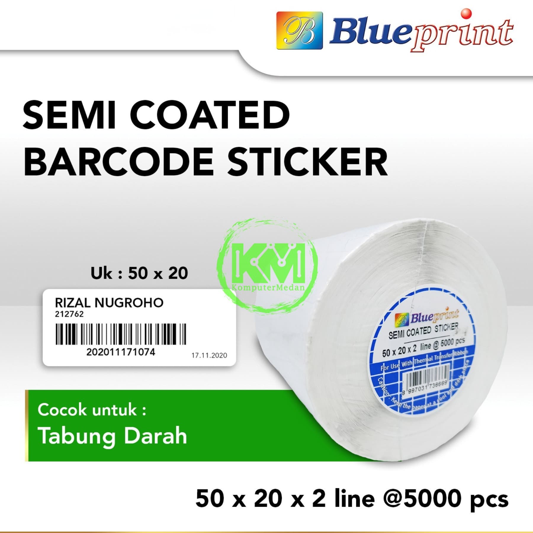 BLUEPRINT SEMI COATED 50x20x2 LINE @5000PCS