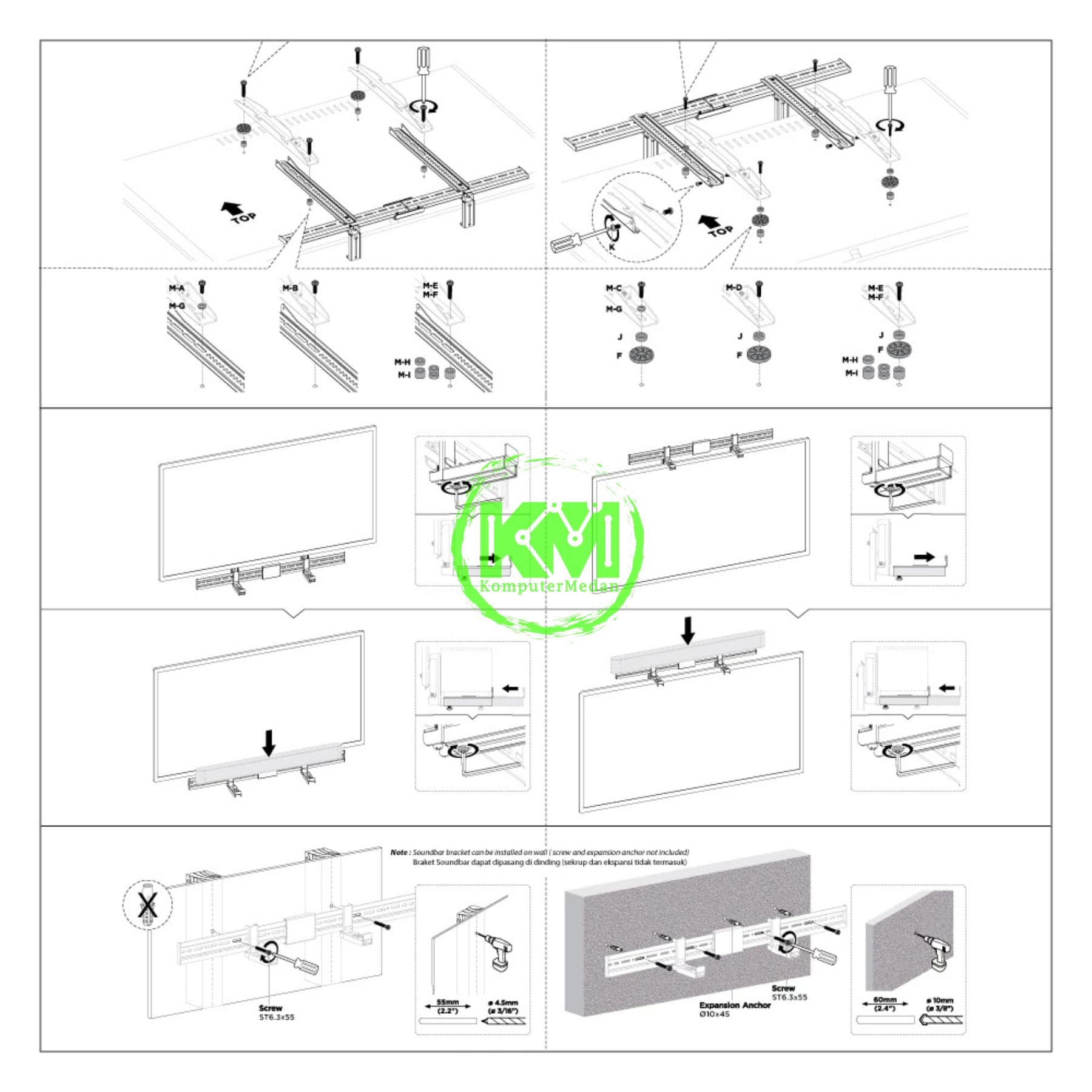 OXIMUS EV50 SOUNDBAR BRACKET - Image 4