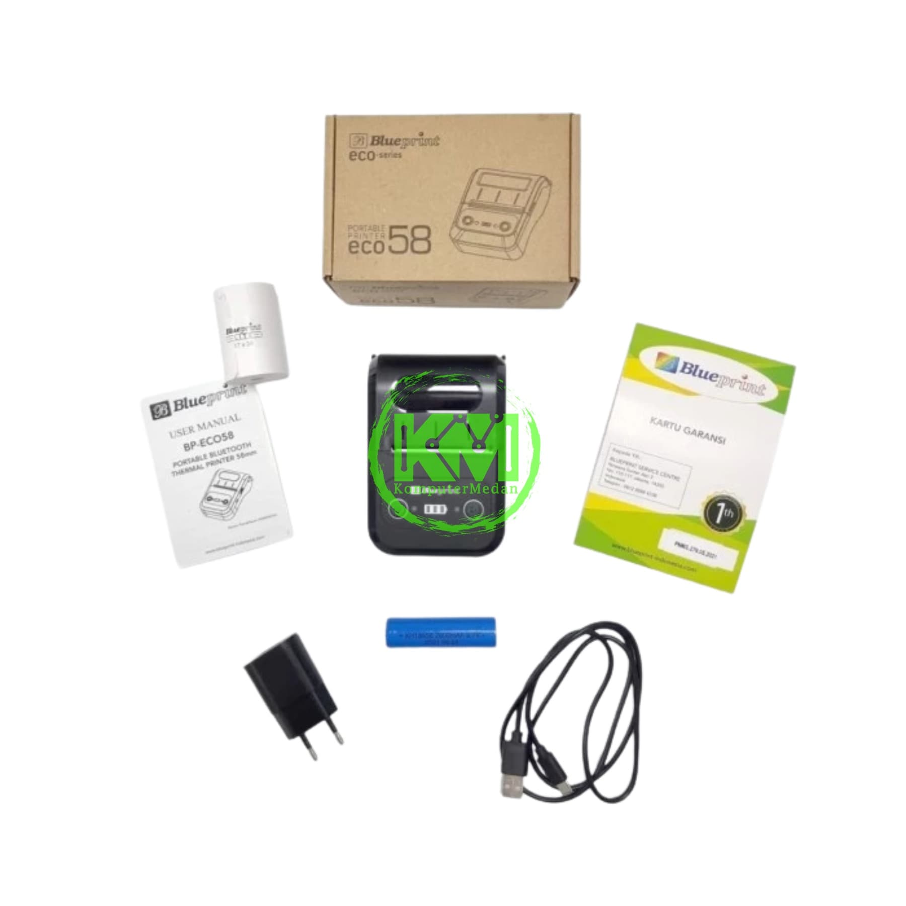 BLUEPRINT LITE PORTABLE THERMAL RECEIPT PRINTER BP-ECO58 BLUETOOTH (BATTERY) - Image 5