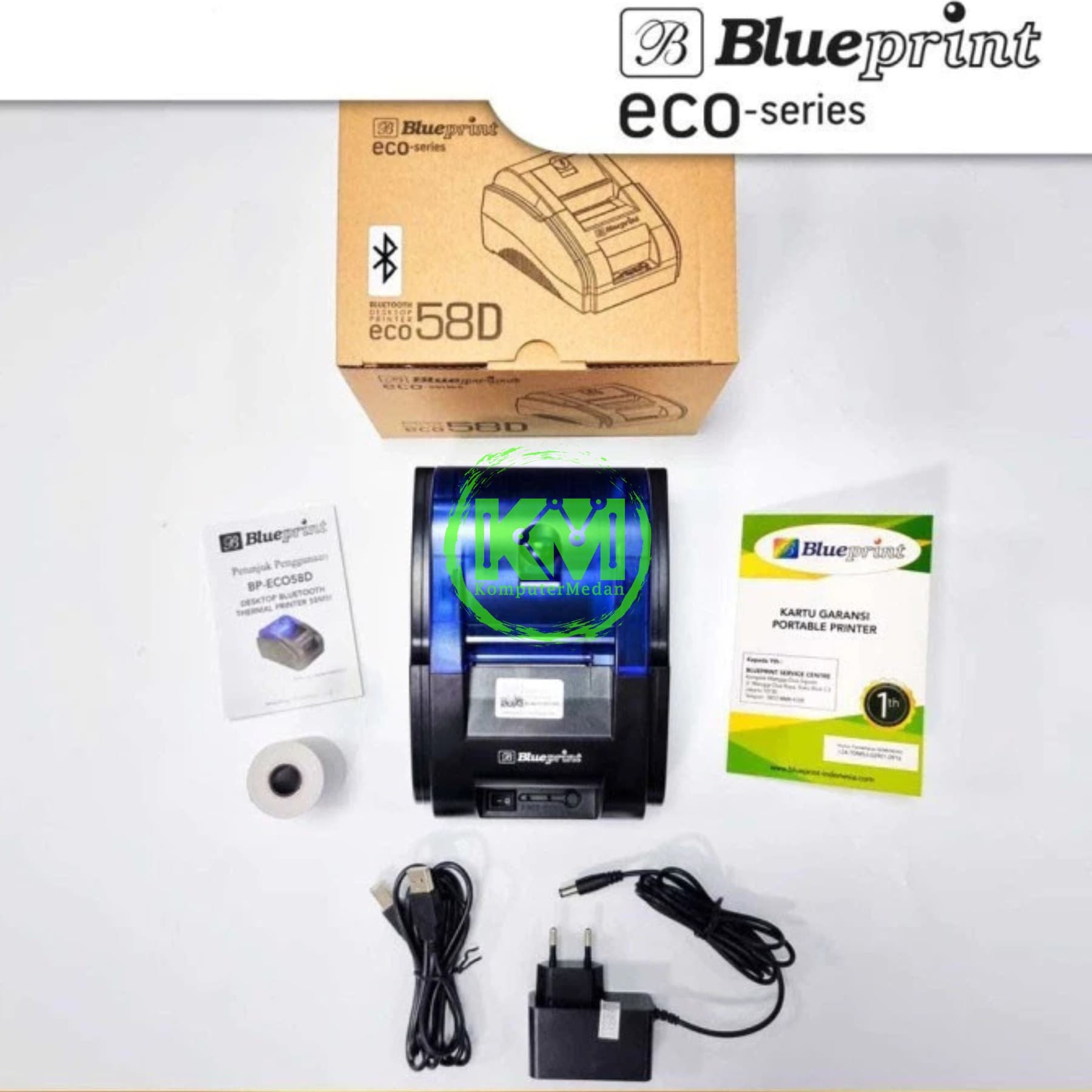 BLUEPRINT LITE PORTABLE THERMAL RECEIPT PRINTER BP-ECO58D BLUETOOTH (LISTRIK) - Image 5