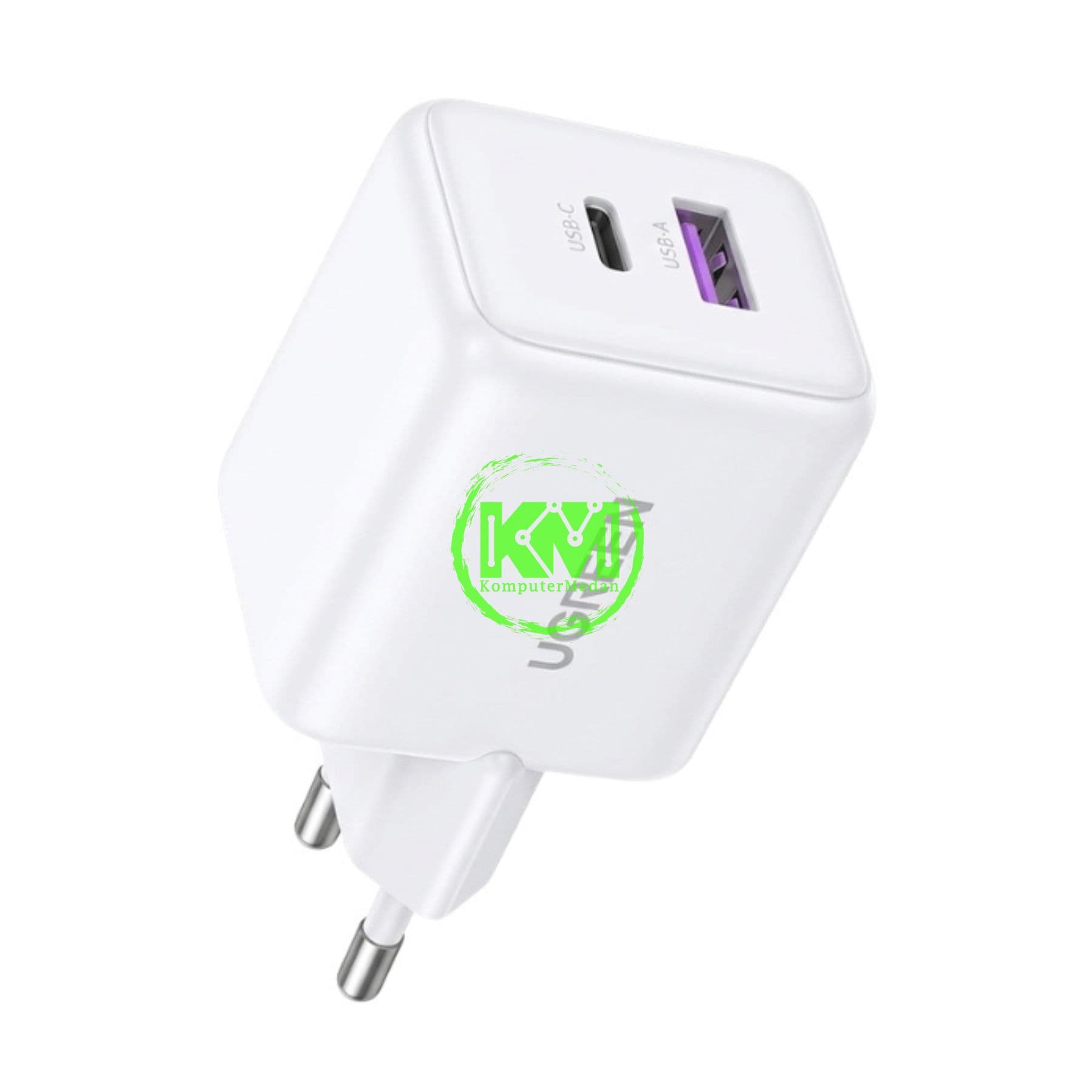 UGREEN N SERIES DUAL PORT GAN 30W WHITE / 65015 - Image 1