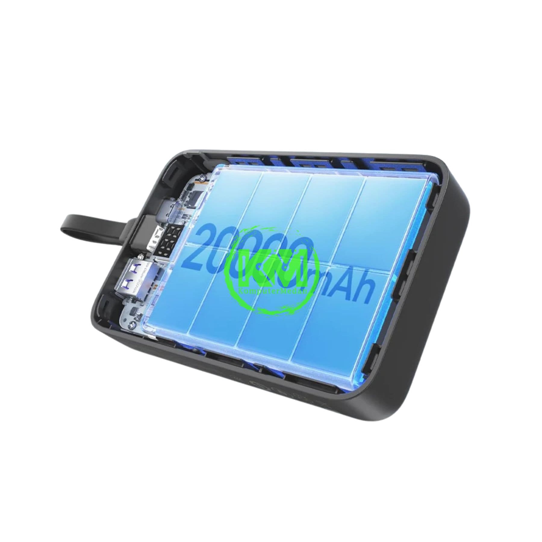 UGREEN POWERBANK BUILT-IN CABLE 22.5W 20000MAH GRAY / 45762 - Image 5