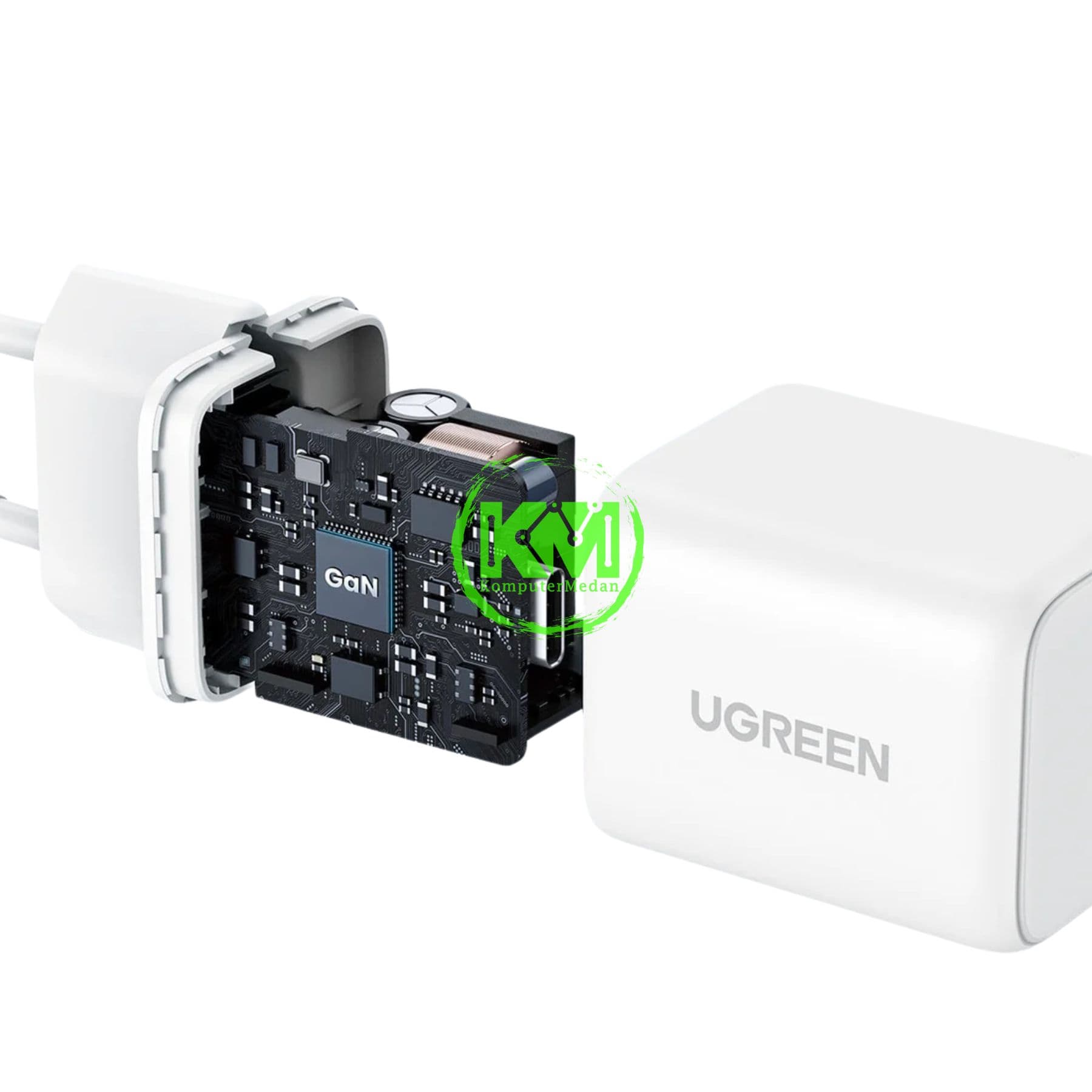 UGREEN N SERIES DUAL PORT GAN 20W WHITE / 65006 - Image 3