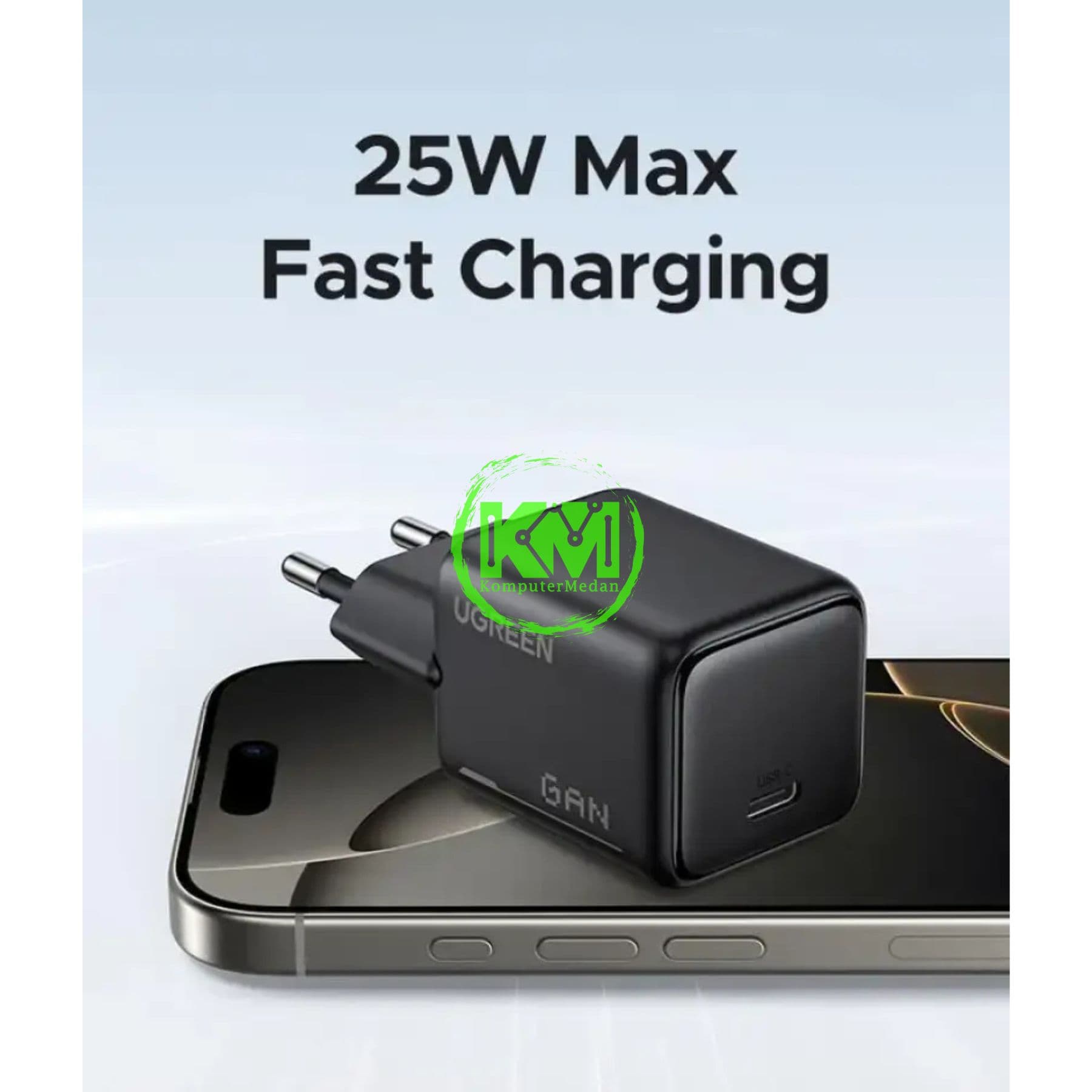 UGREEN N SERIES GAN 25W C TO C CHARGER SET BLACK / 75103 - Image 3