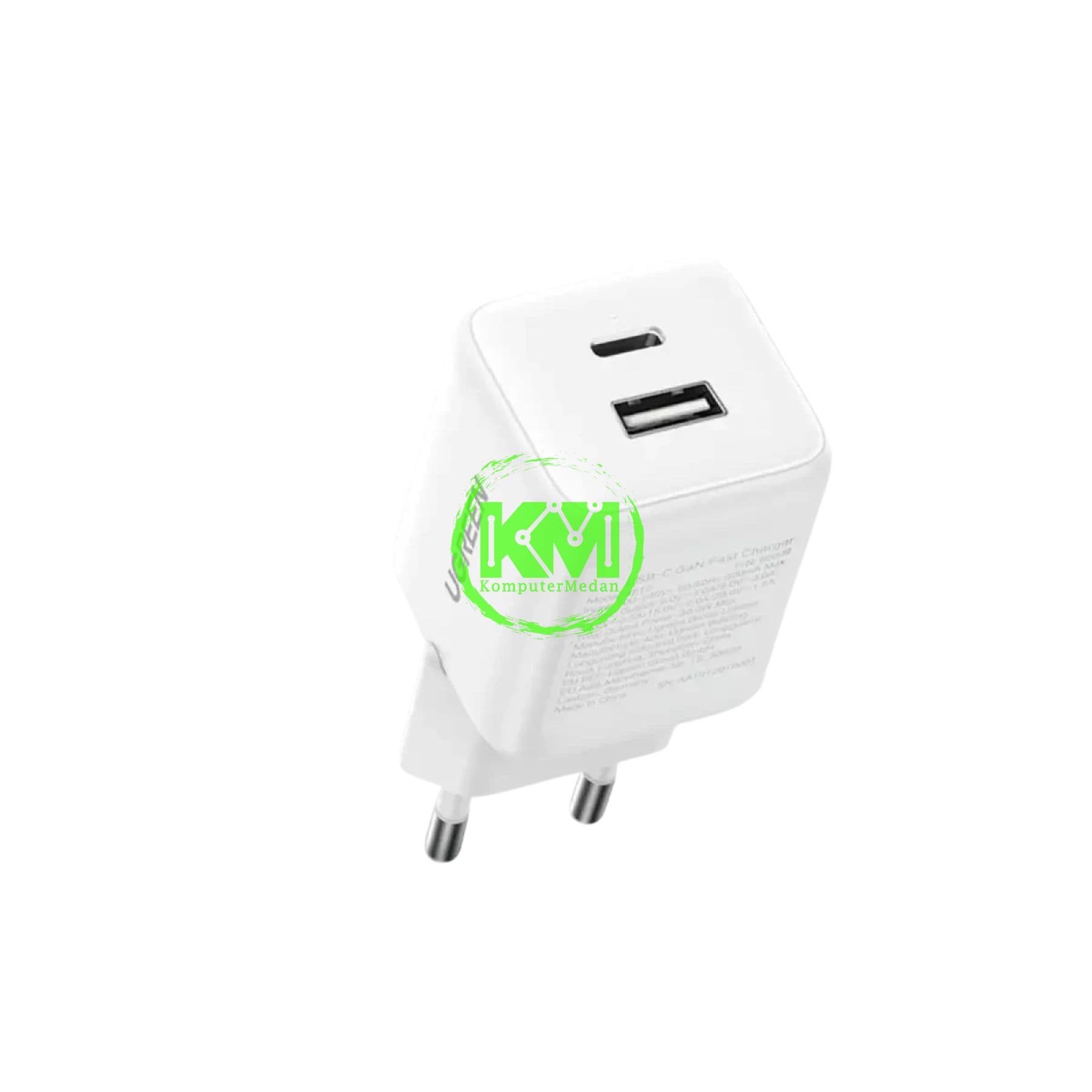 UGREEN N SERIES DUAL PORT GAN 20W WHITE / 65006