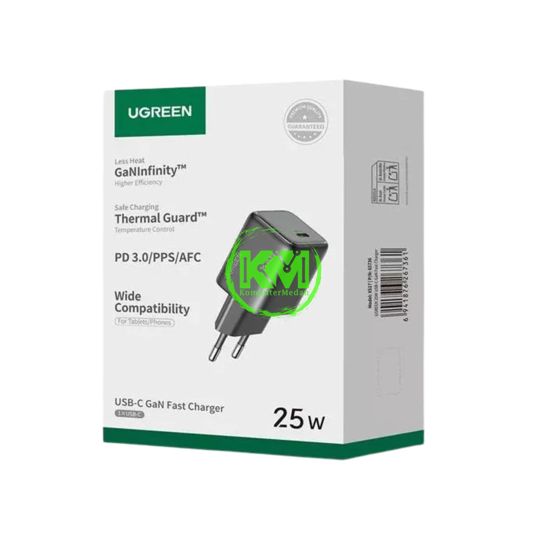 UGREEN N SERIES GAN 25W BLACK / 65736