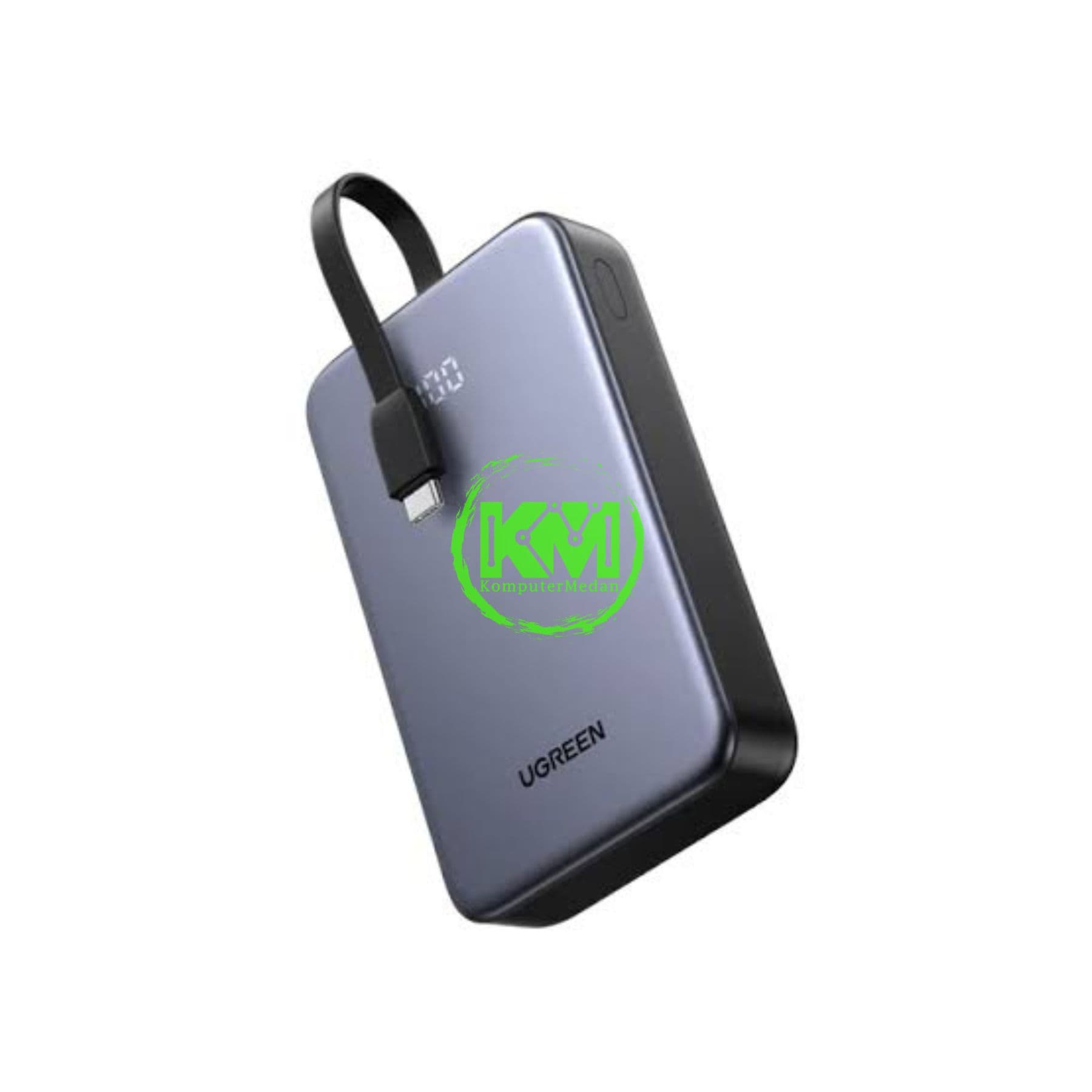 UGREEN POWERBANK BUILT-IN CABLE 22.5W 20000MAH GRAY / 45762
