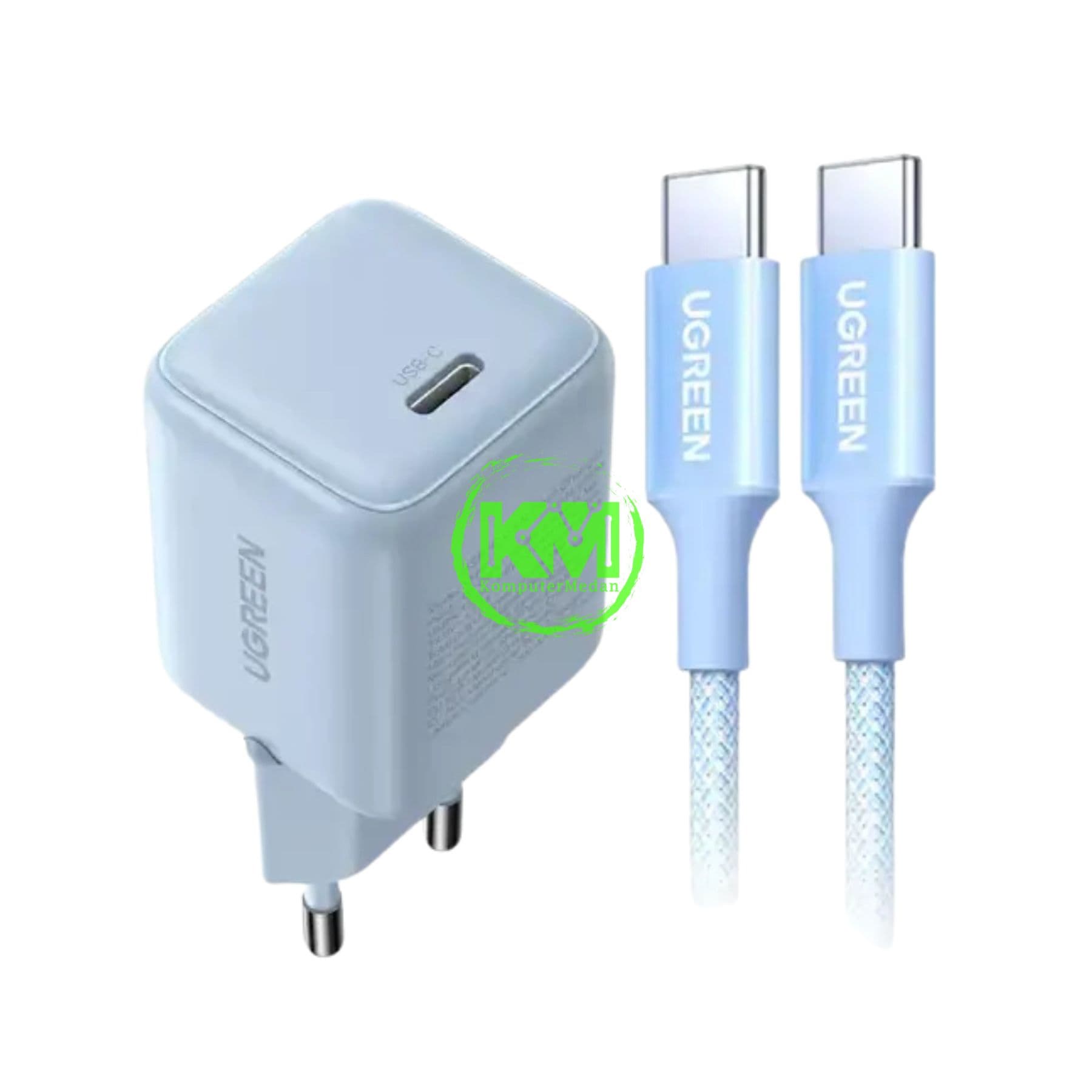 UGREEN N SERIES GAN 30W CHARGER SET BLUE / 85056
