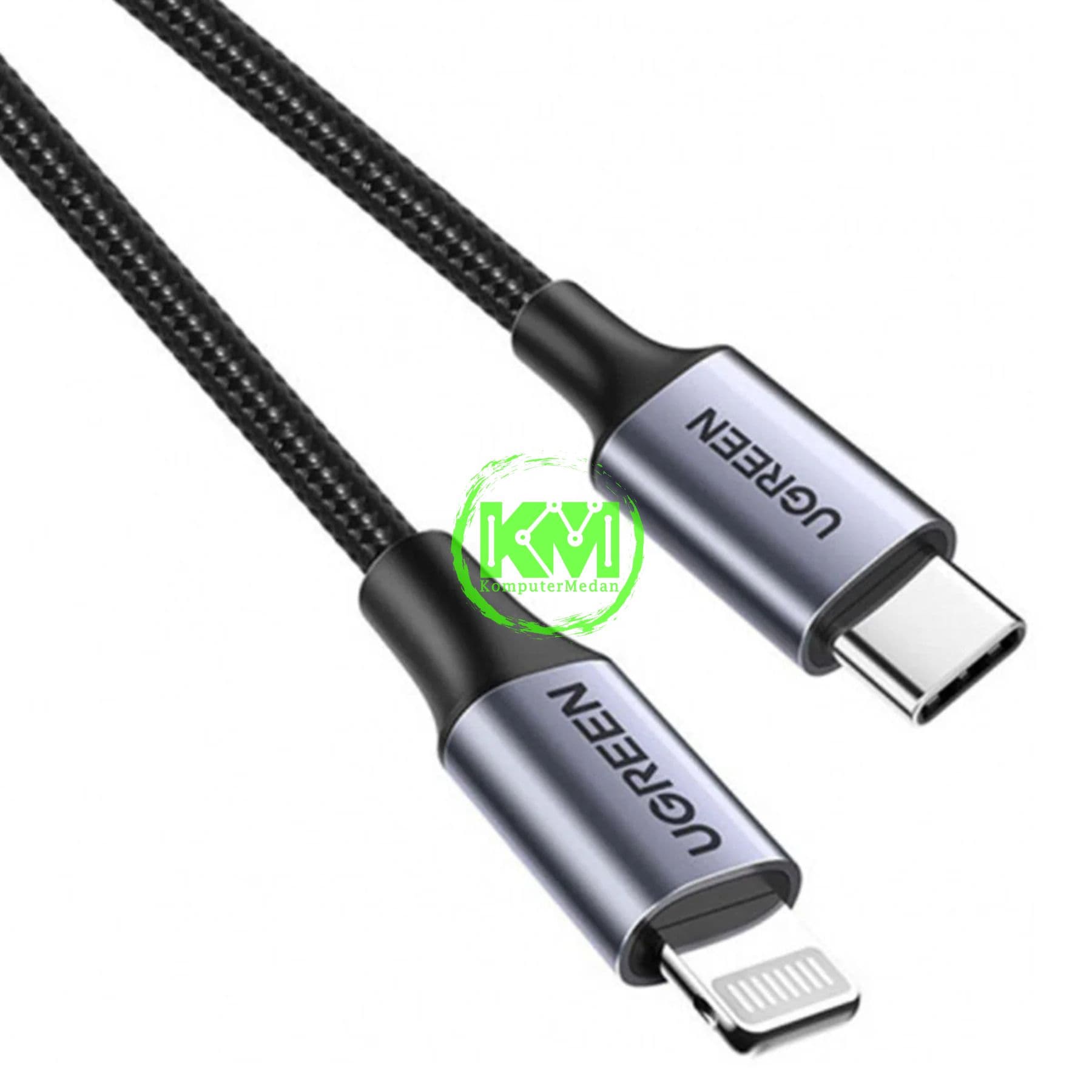 UGREEN CABLE C TO LIGHTNING 1M NYLON BLACK - PN 60759