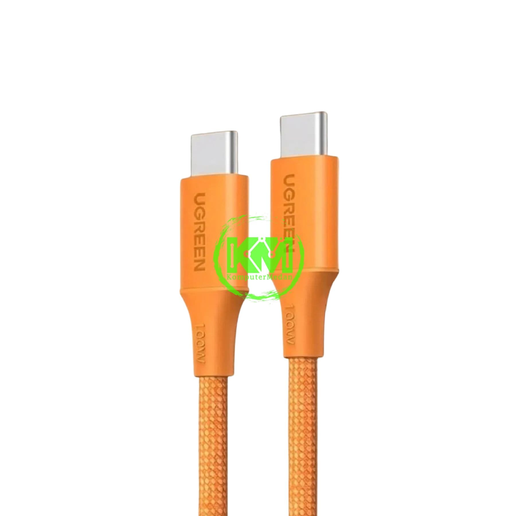 UGREEN CABLE C TO C 100W ABS NYLON 1M ORANGE / 95493 - Image 2