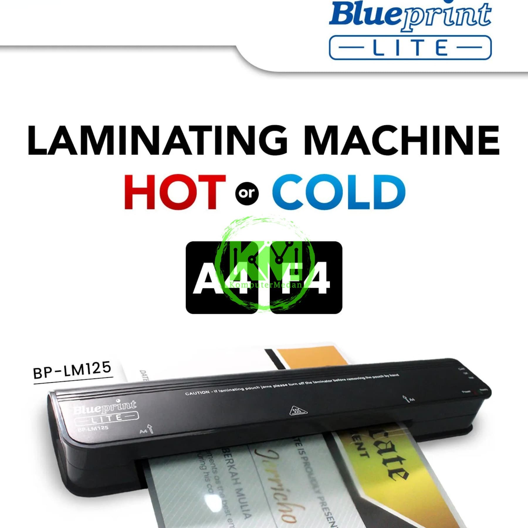 BLUEPRINT MESIN LAMINATING LITE BP-LM125 (UK A4 & F4)