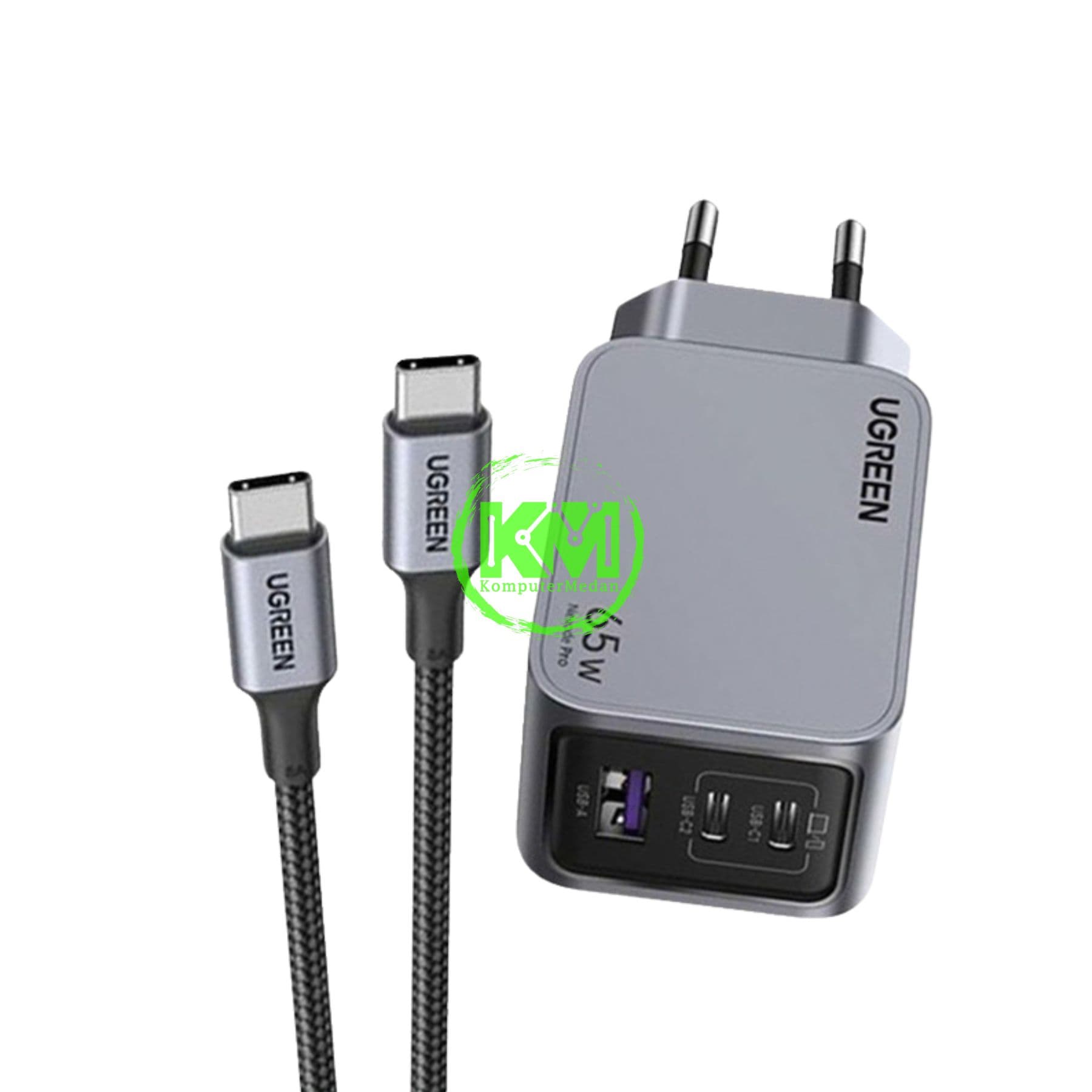 UGREEN NEXODE PRO GAN 65W CHARGER SET GRAY / 25871 - Image 3