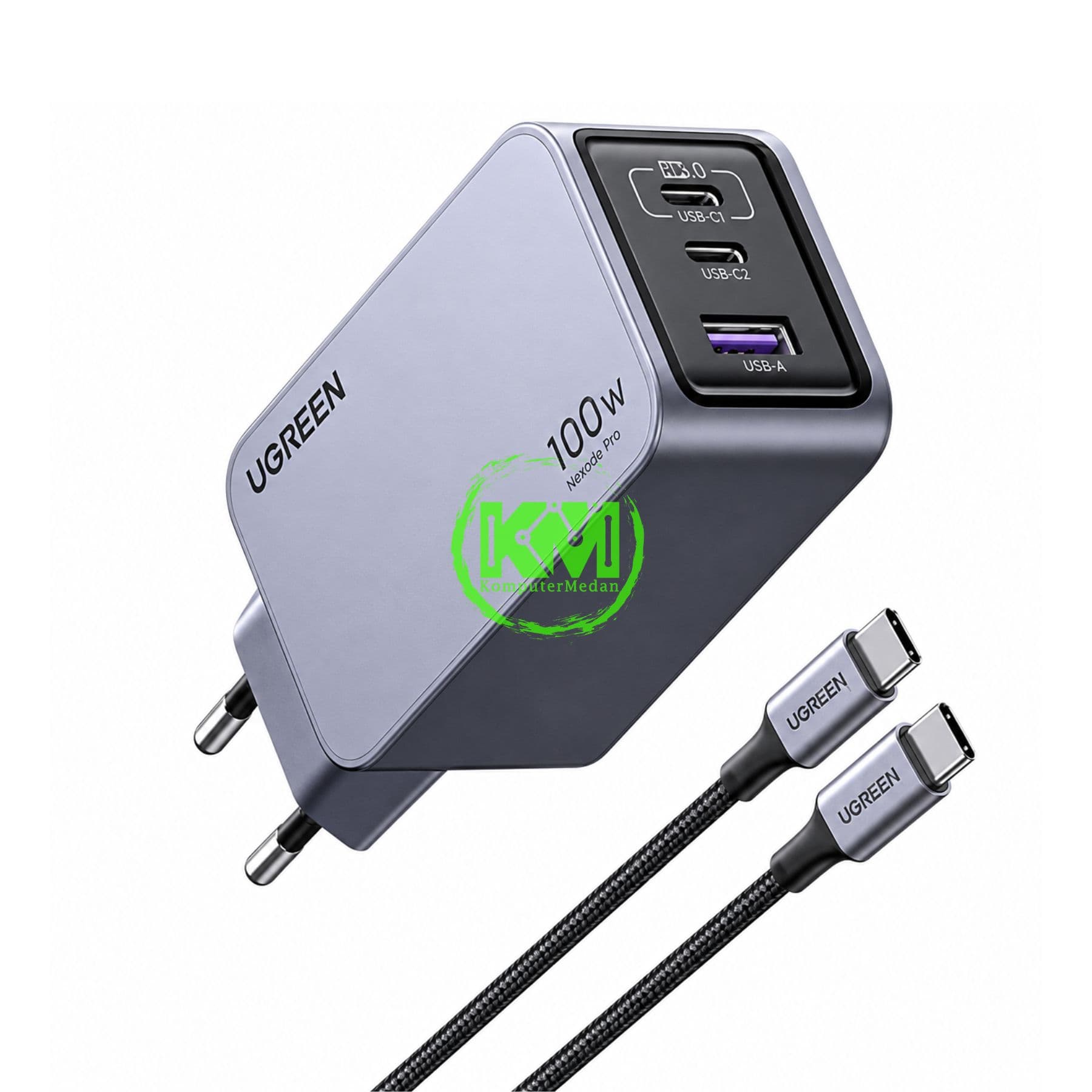 UGREEN NEXODE PRO GAN 100W CHARGER SET GRAY / 25874 - Image 3