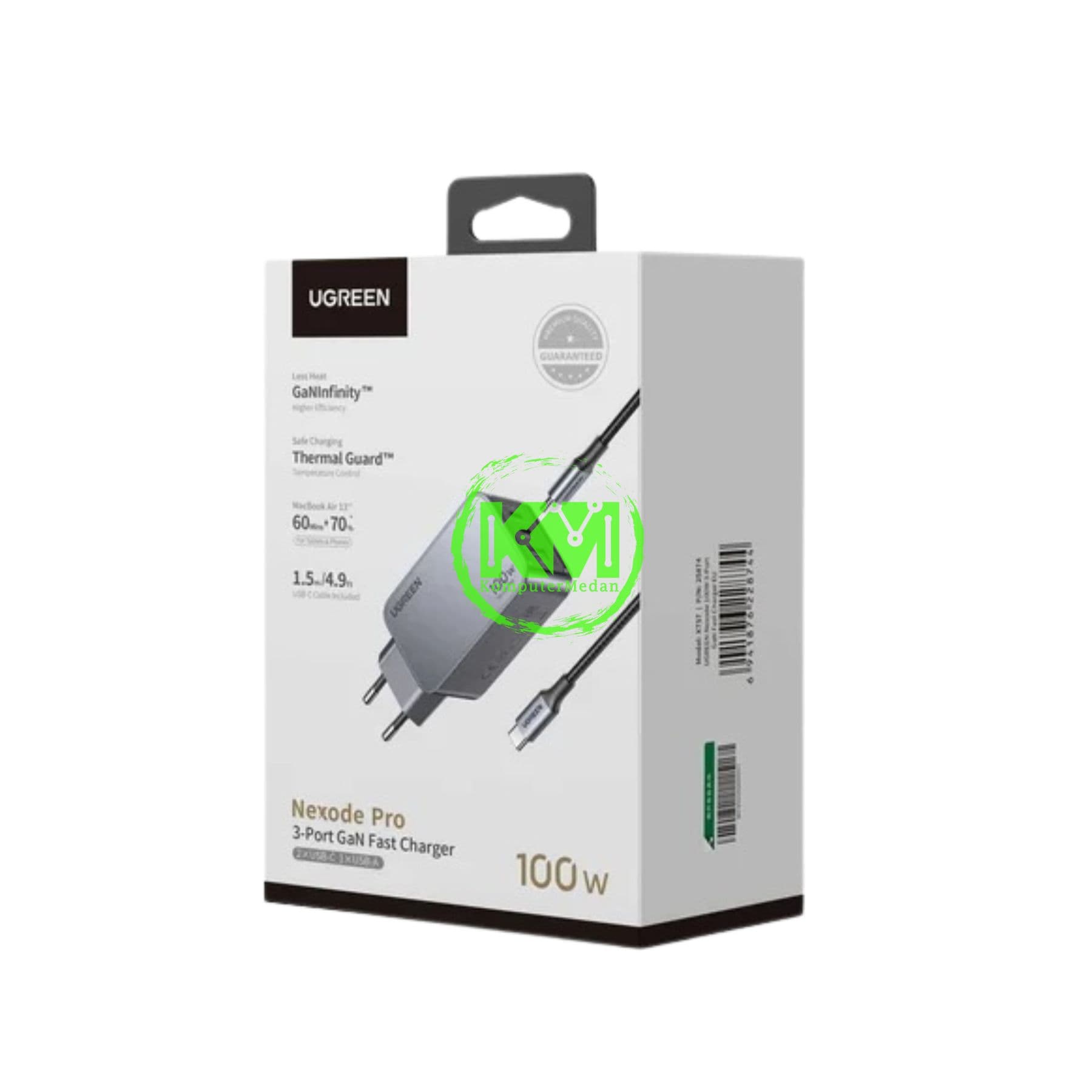 UGREEN NEXODE PRO GAN 100W CHARGER SET GRAY / 25874