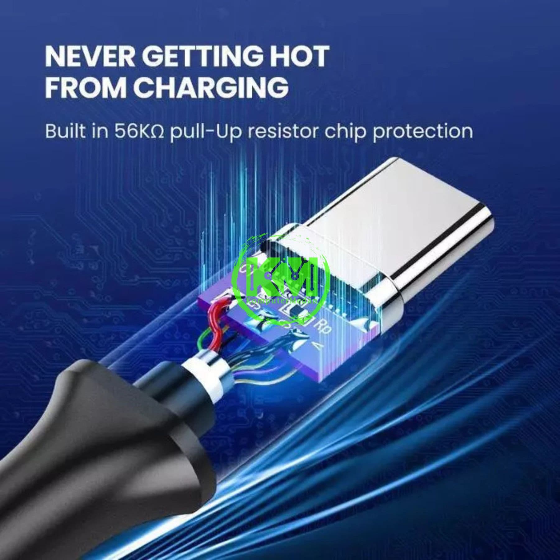 UGREEN CABLE USB TO C 3.0 50CM PVC BLACK / 20881 - Image 4