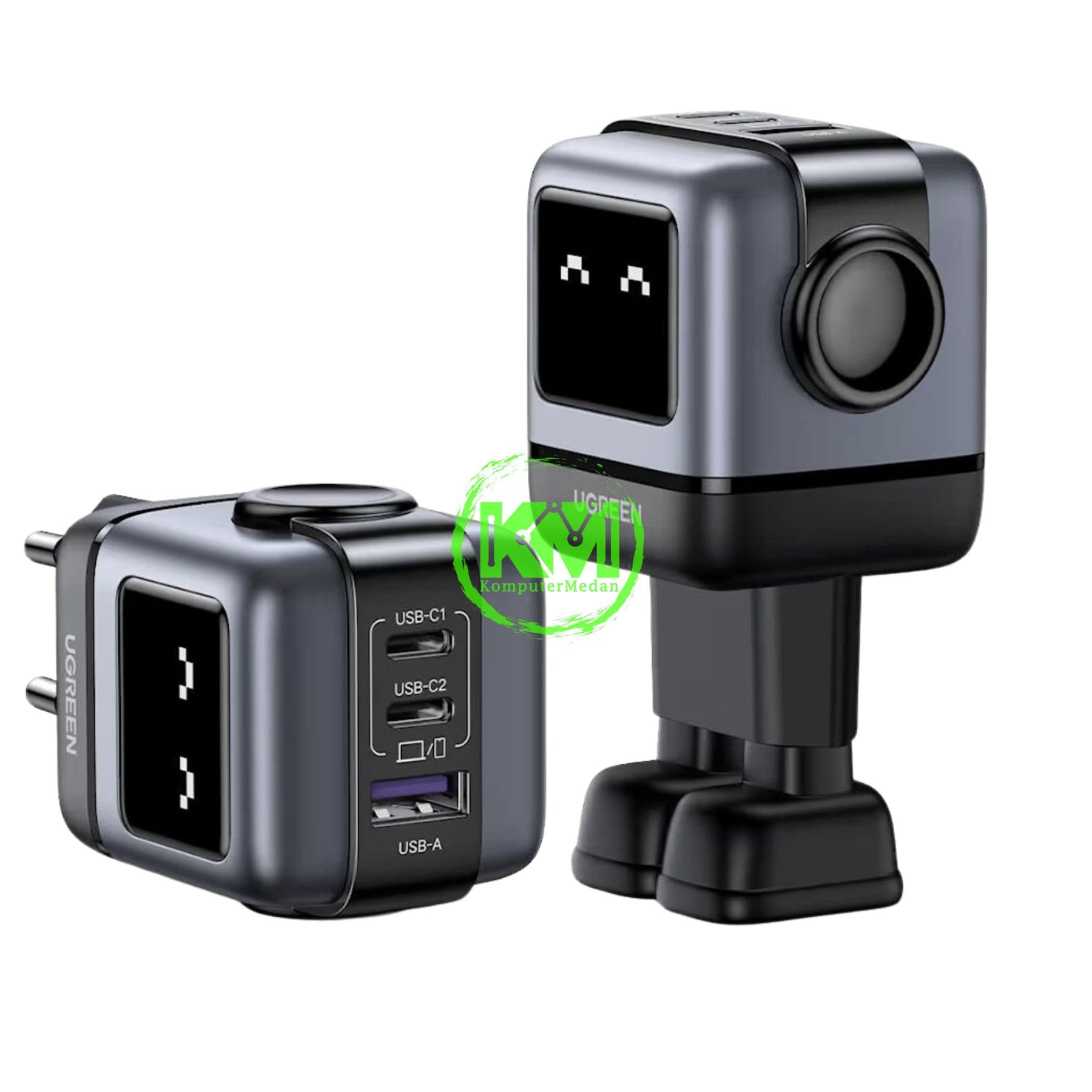 UGREEN NEXODE ROBOT GAN 65W GRAY / 25685B - Image 2