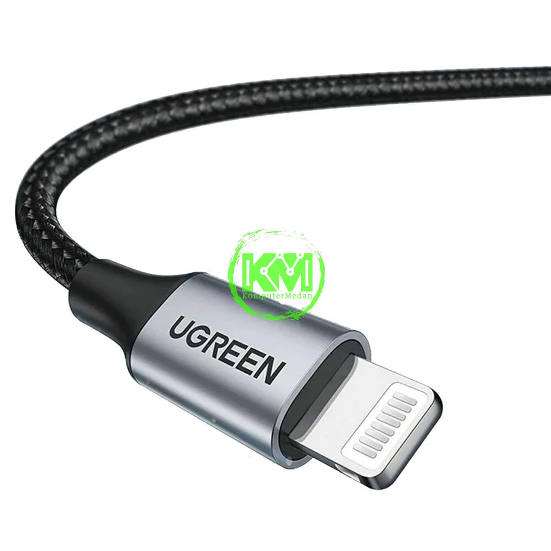 UGREEN CABLE USB TO LIGHTNING NYLON 1M BLACK / 60156 - Image 4