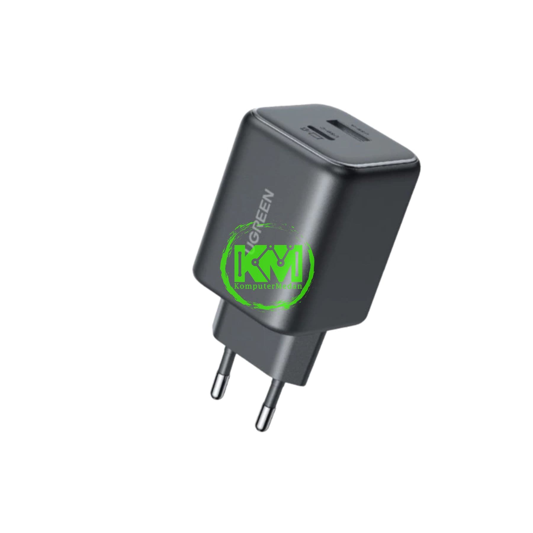 UGREEN N SERIES DUAL PORT C+USB-A GAN 45W BLACK / 65057
