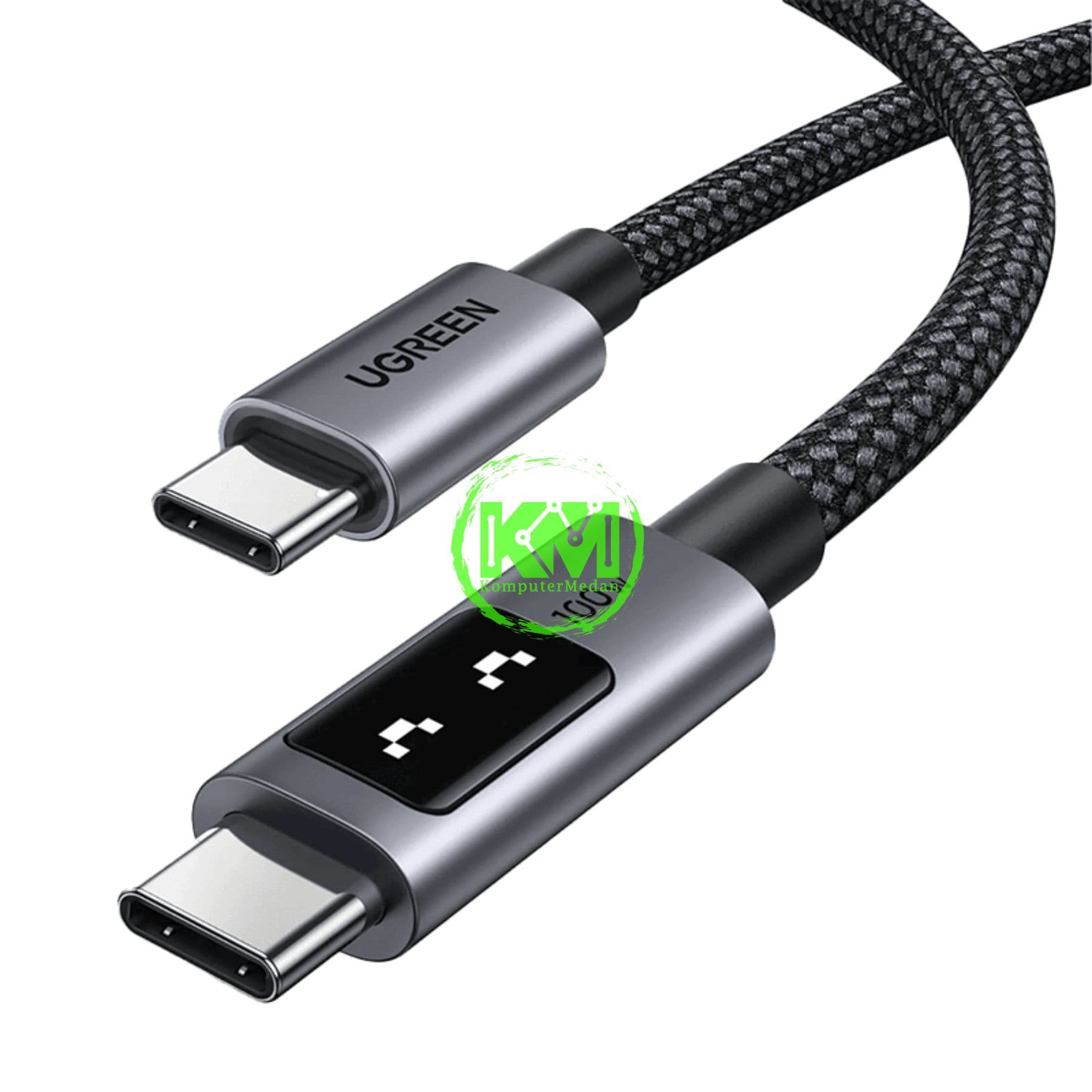 UGREEN UNO CABLE C TO C 100W NYLON 1M BLACK / 35501 - Image 2