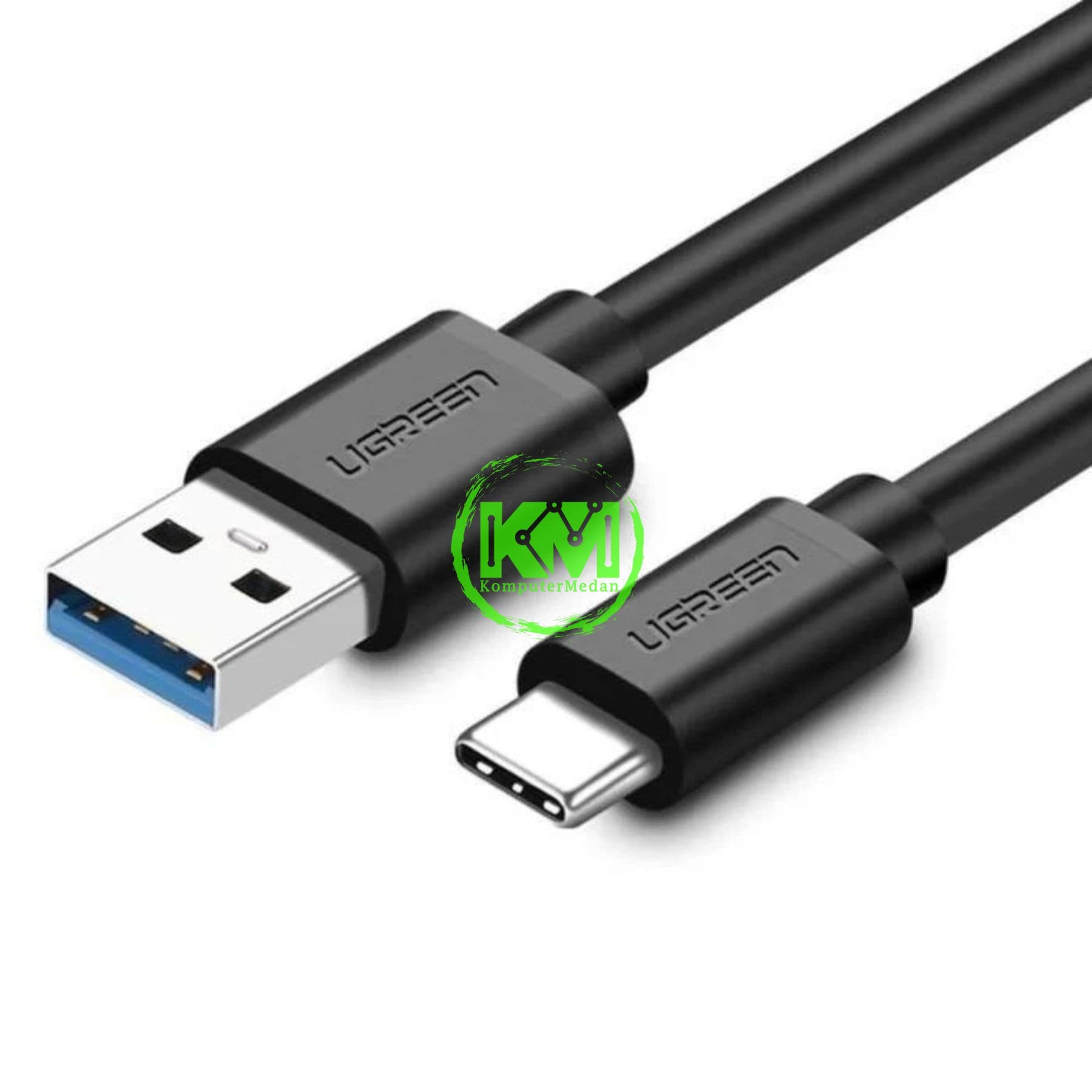 UGREEN CABLE USB TO C 3.0 50CM PVC BLACK / 20881