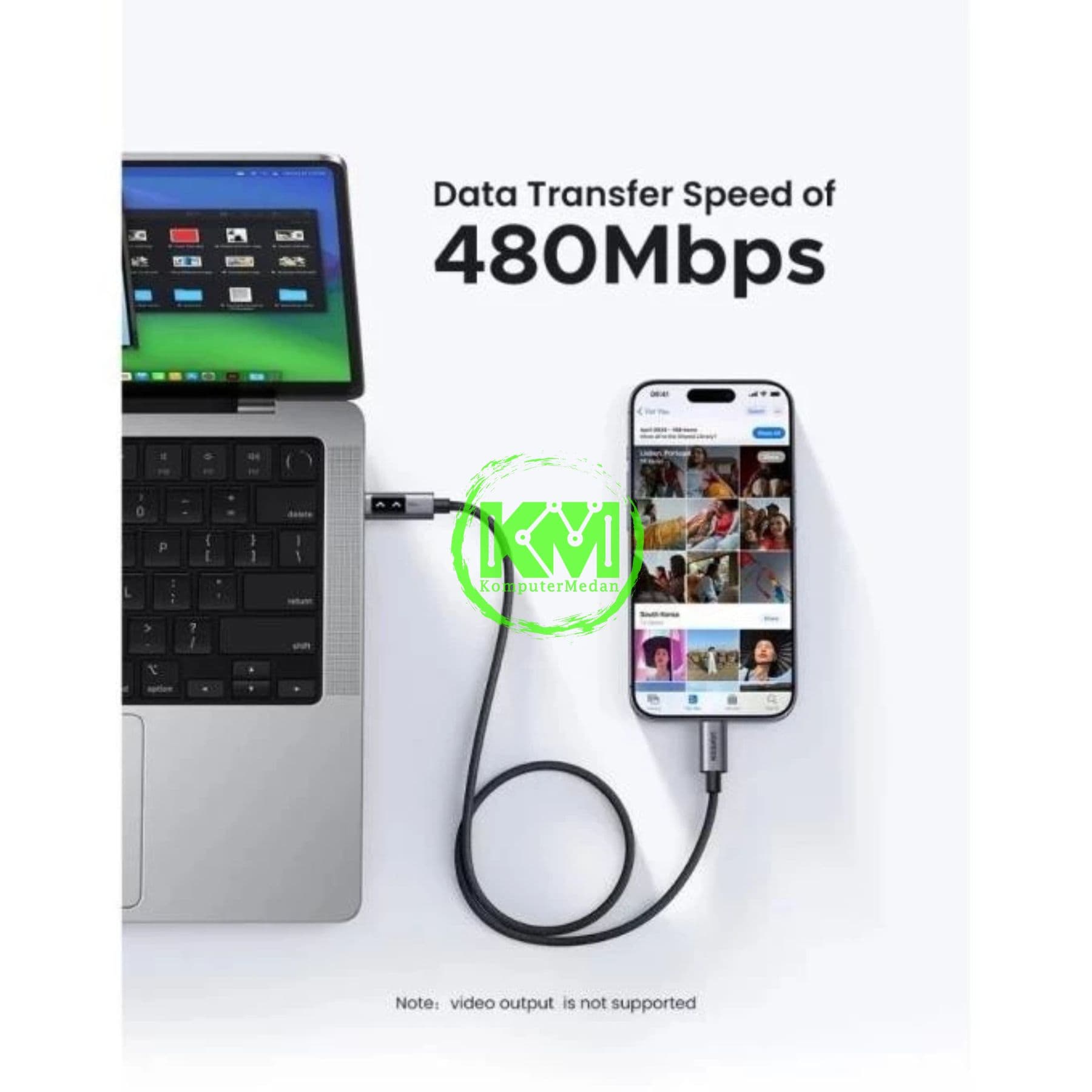 UGREEN UNO CABLE C TO C 100W NYLON 1M BLACK / 35501 - Image 5