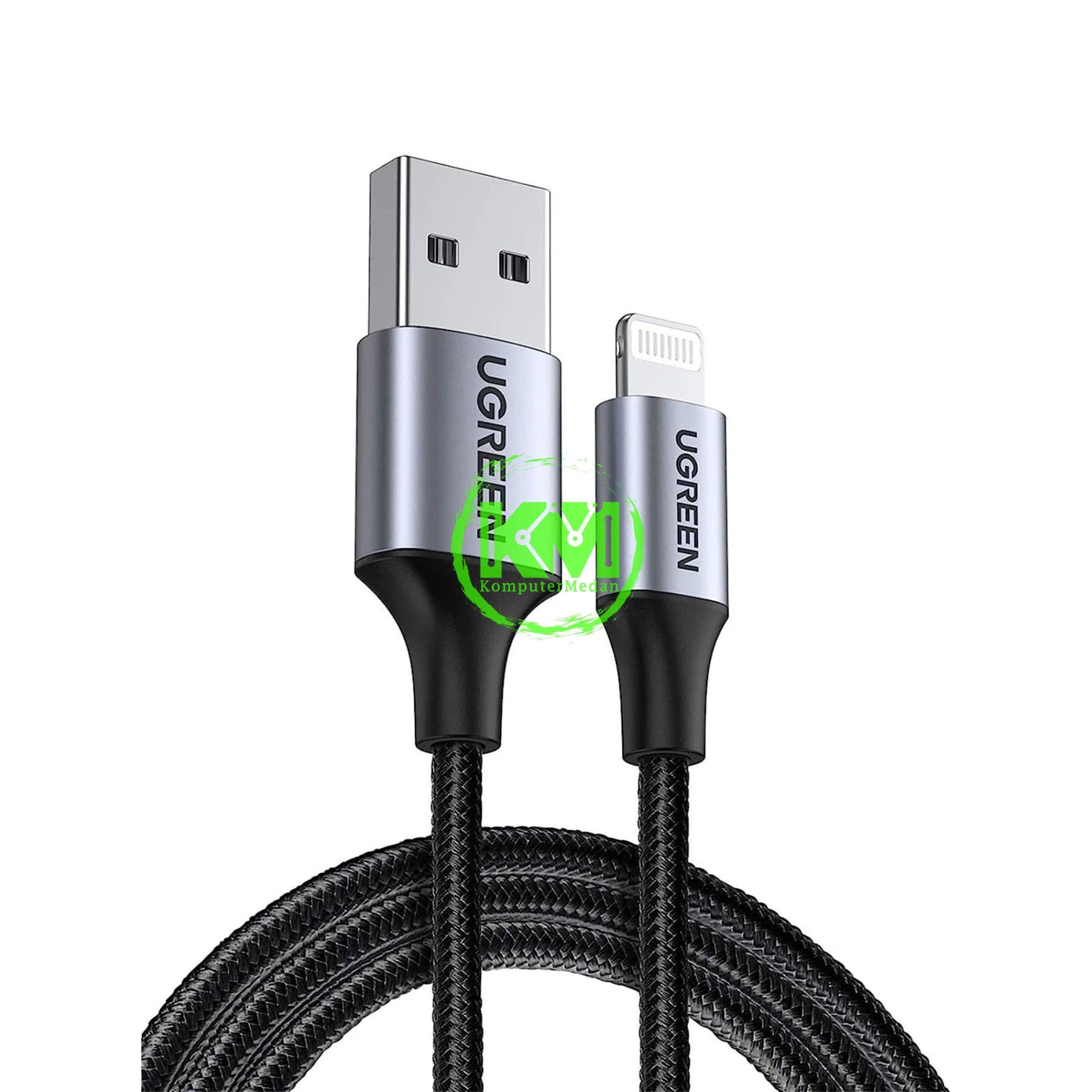 UGREEN LIGHTNING TO USB-A 2.0 NYLON CABLE 2M BLACK - US199 PN 60158
