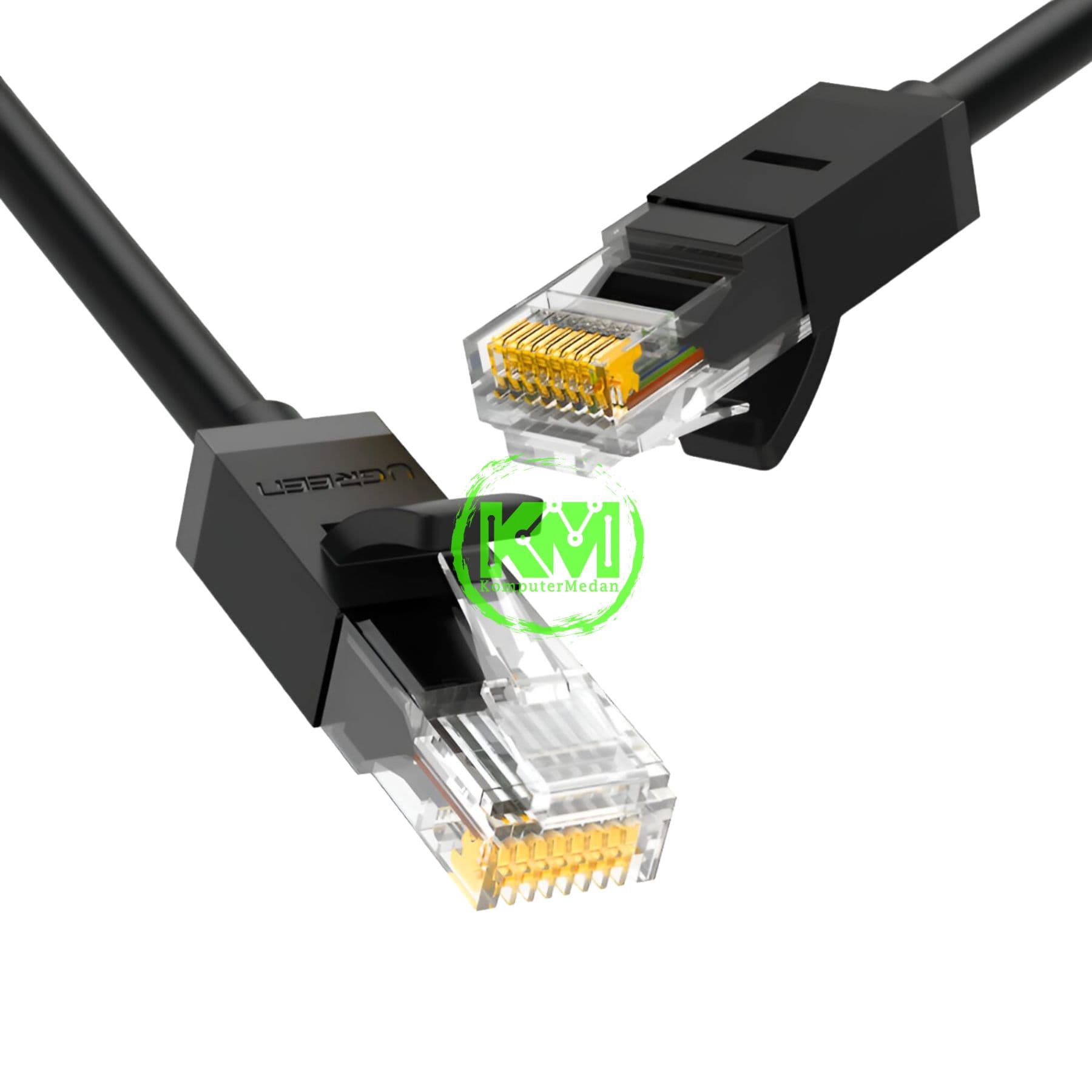 UGREEN CABLE CAT 6 U/UTP LAN 2M BLACK / 20160 - Image 2